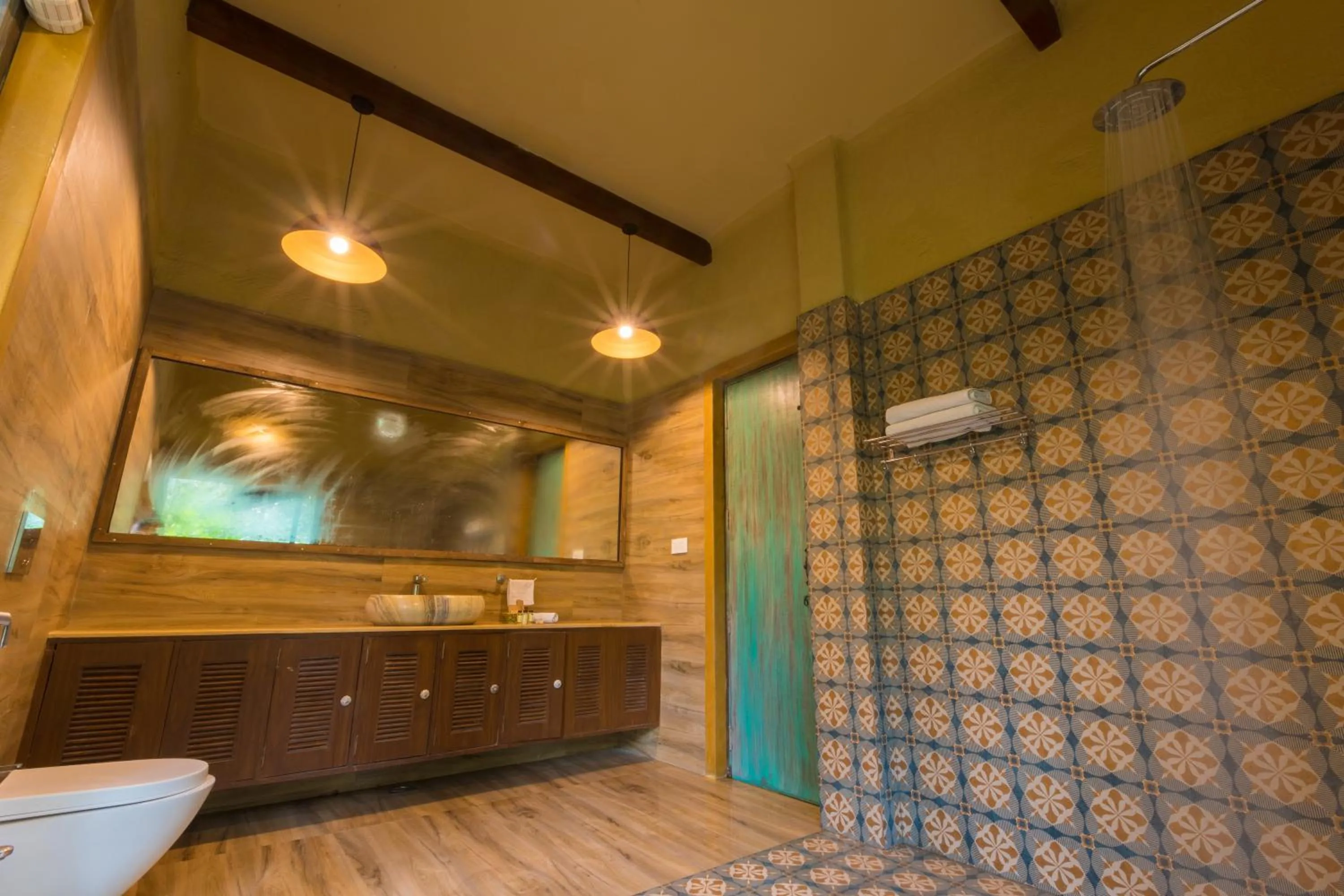 Bathroom in Vannraj Resort And Spa