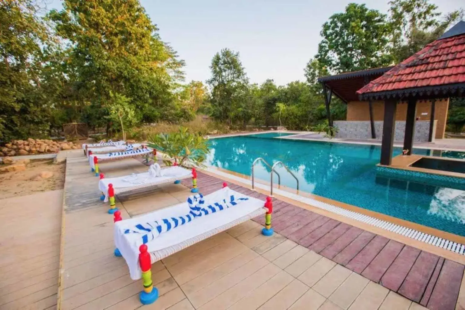 Swimming pool in Vannraj Resort And Spa Swimming pool in Vannraj Resort And Spa