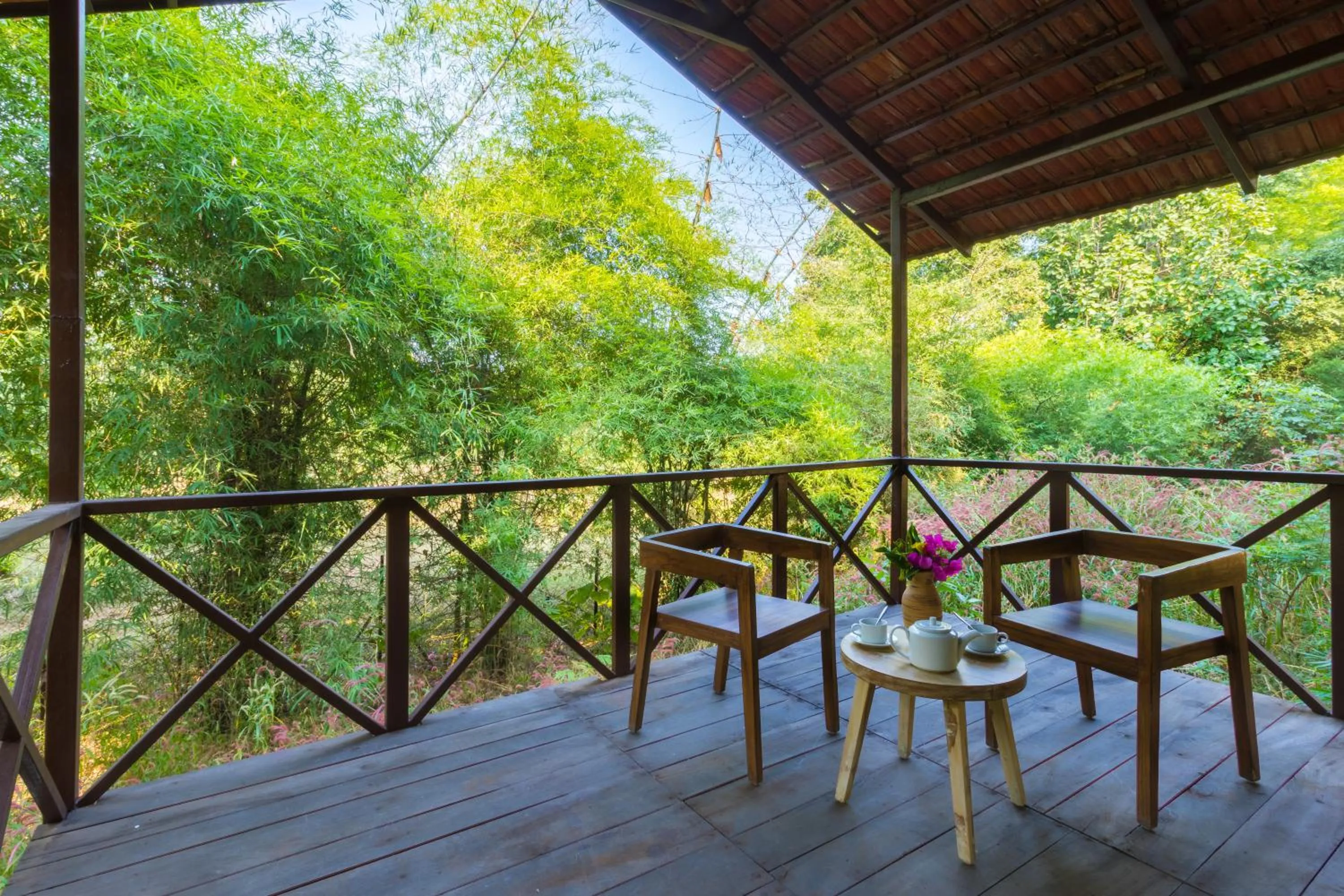 Patio in Vannraj Resort And Spa