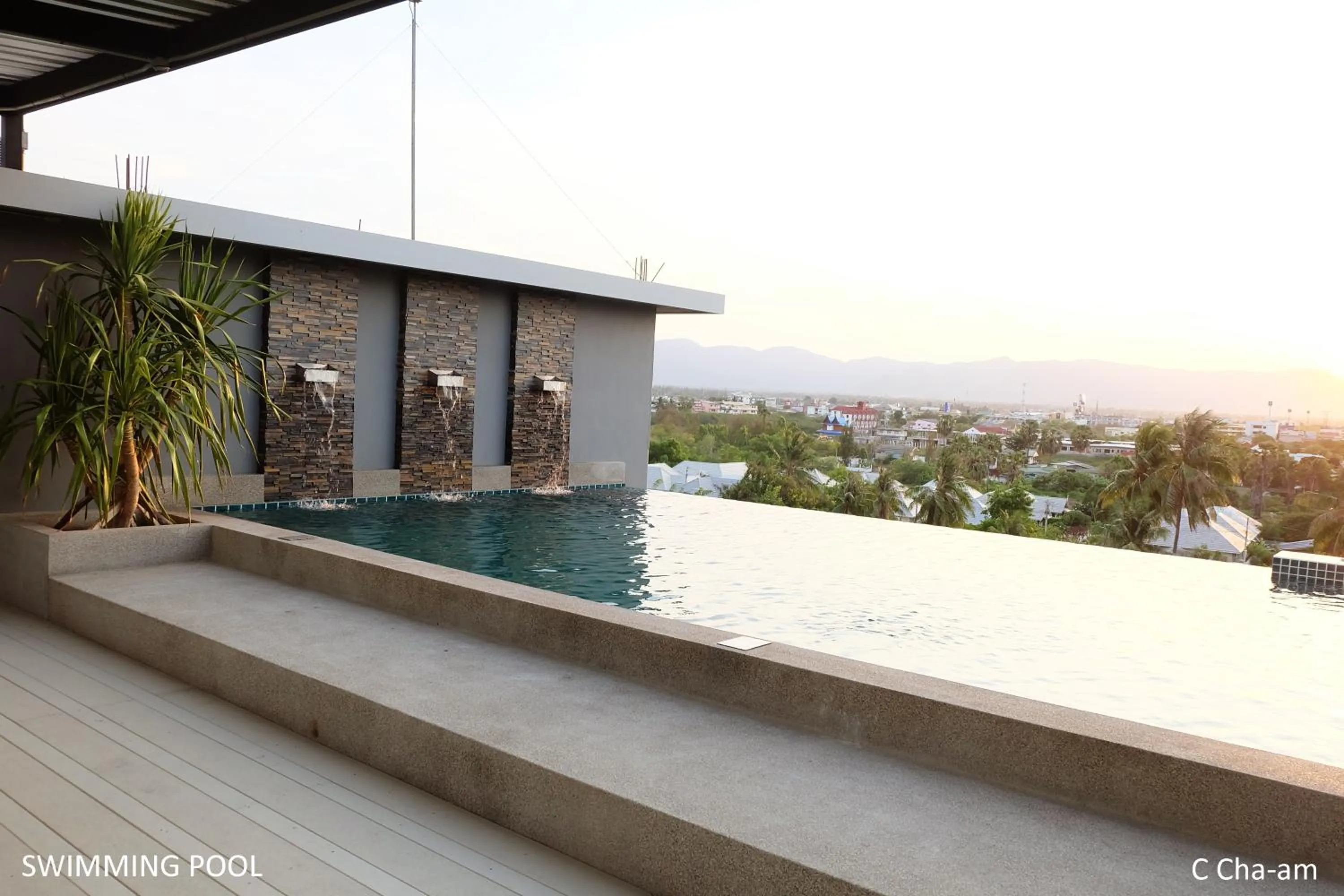 Swimming pool in C Cha-Am Hotel