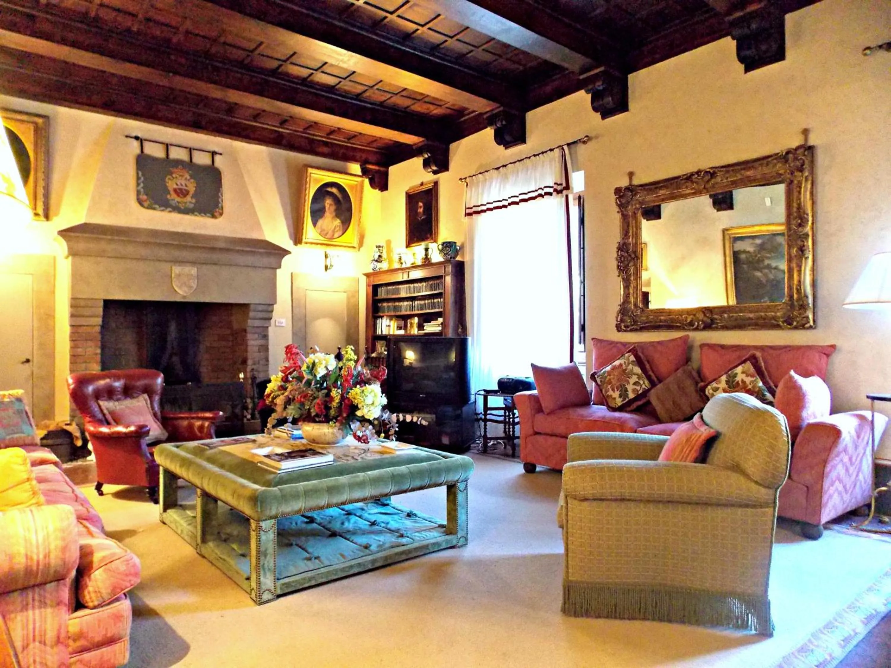 Living room in Villa Salaiole