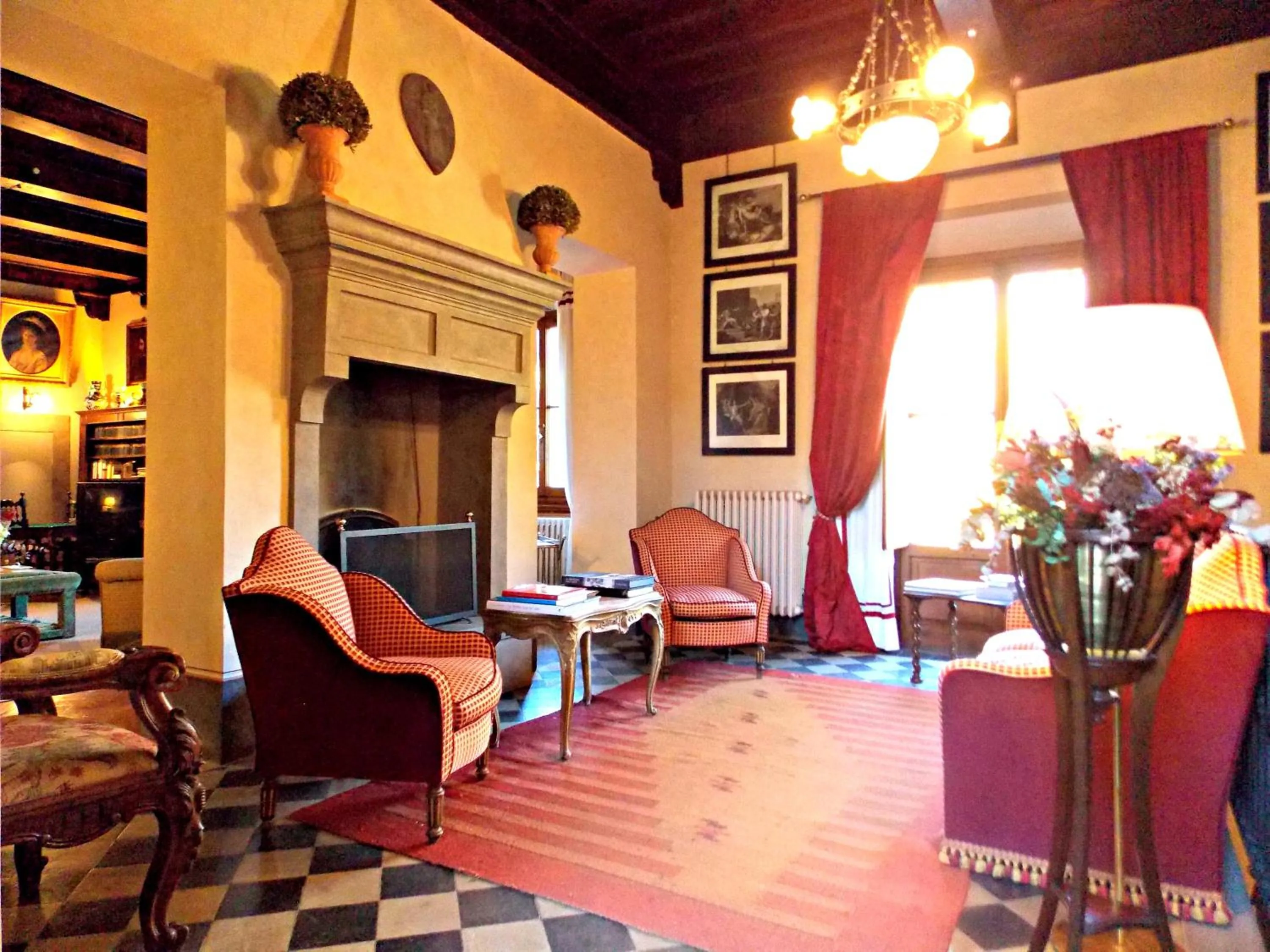 Living room in Villa Salaiole