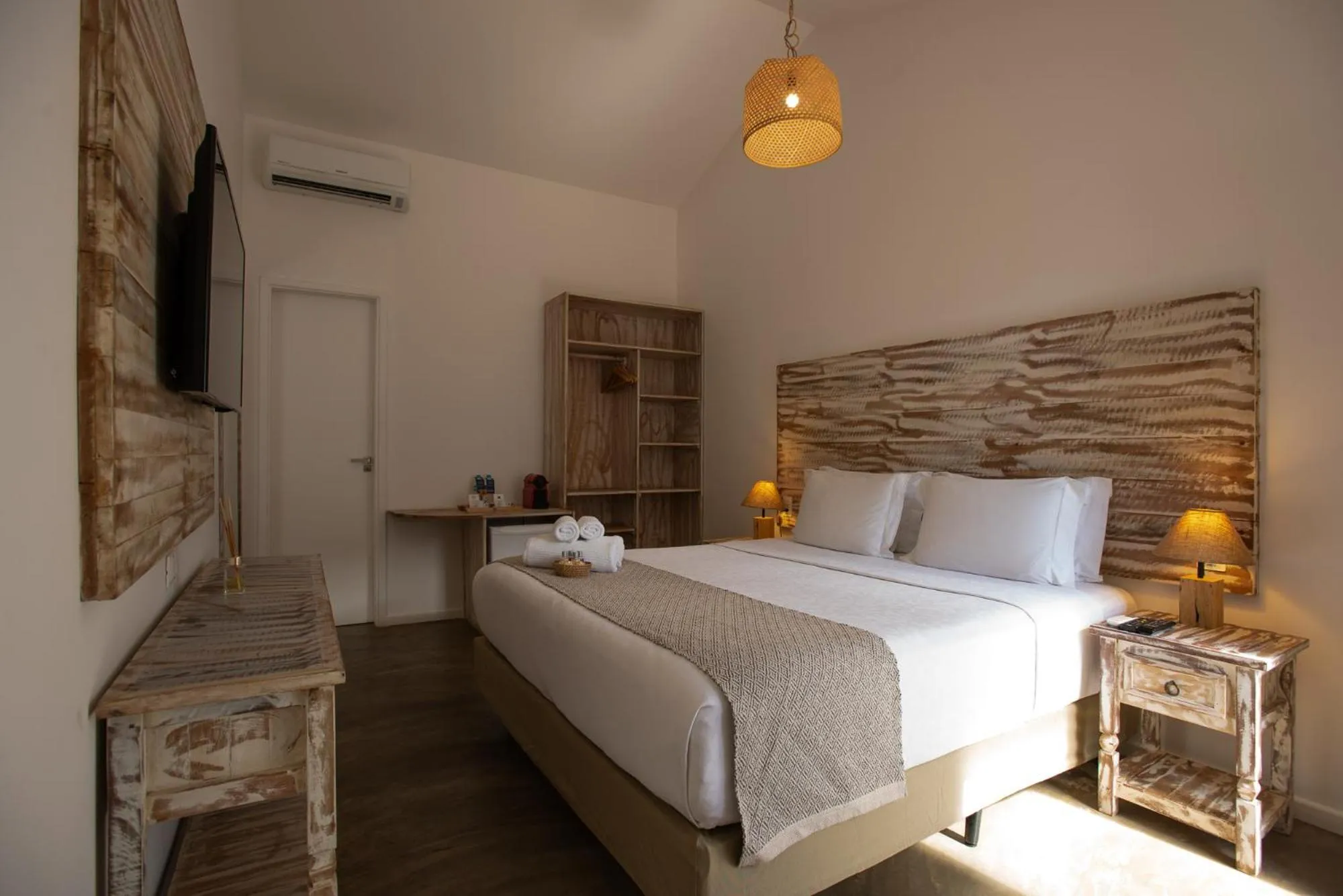 Bed in Pousada Tubarão