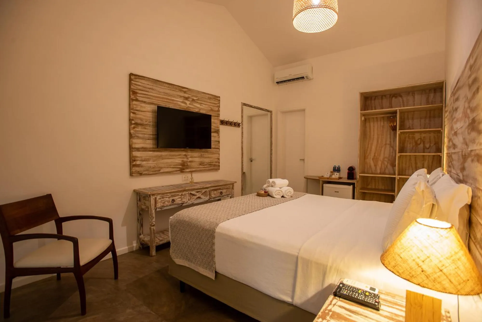 Bed in Pousada Tubarão