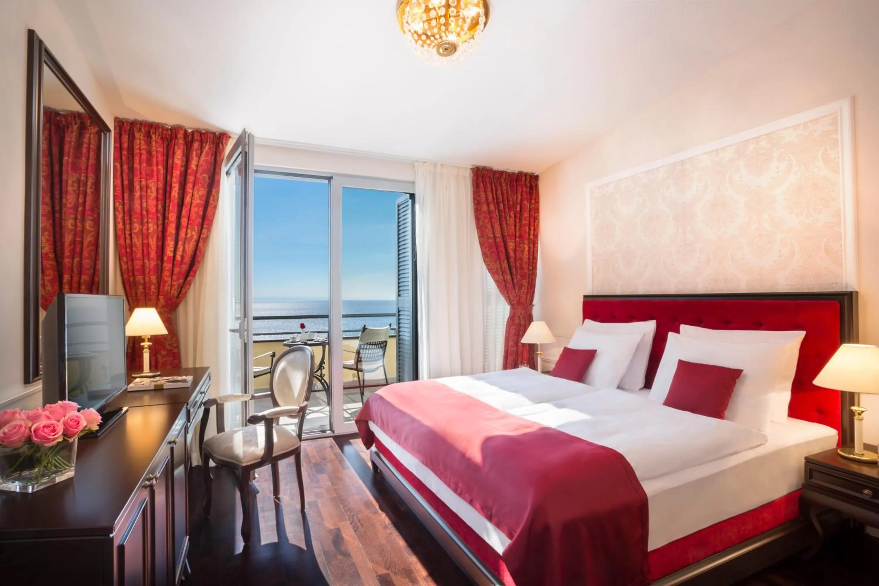 Bedroom, Bed in Hotel Kvarner - by Liburnia Hotels & Villas