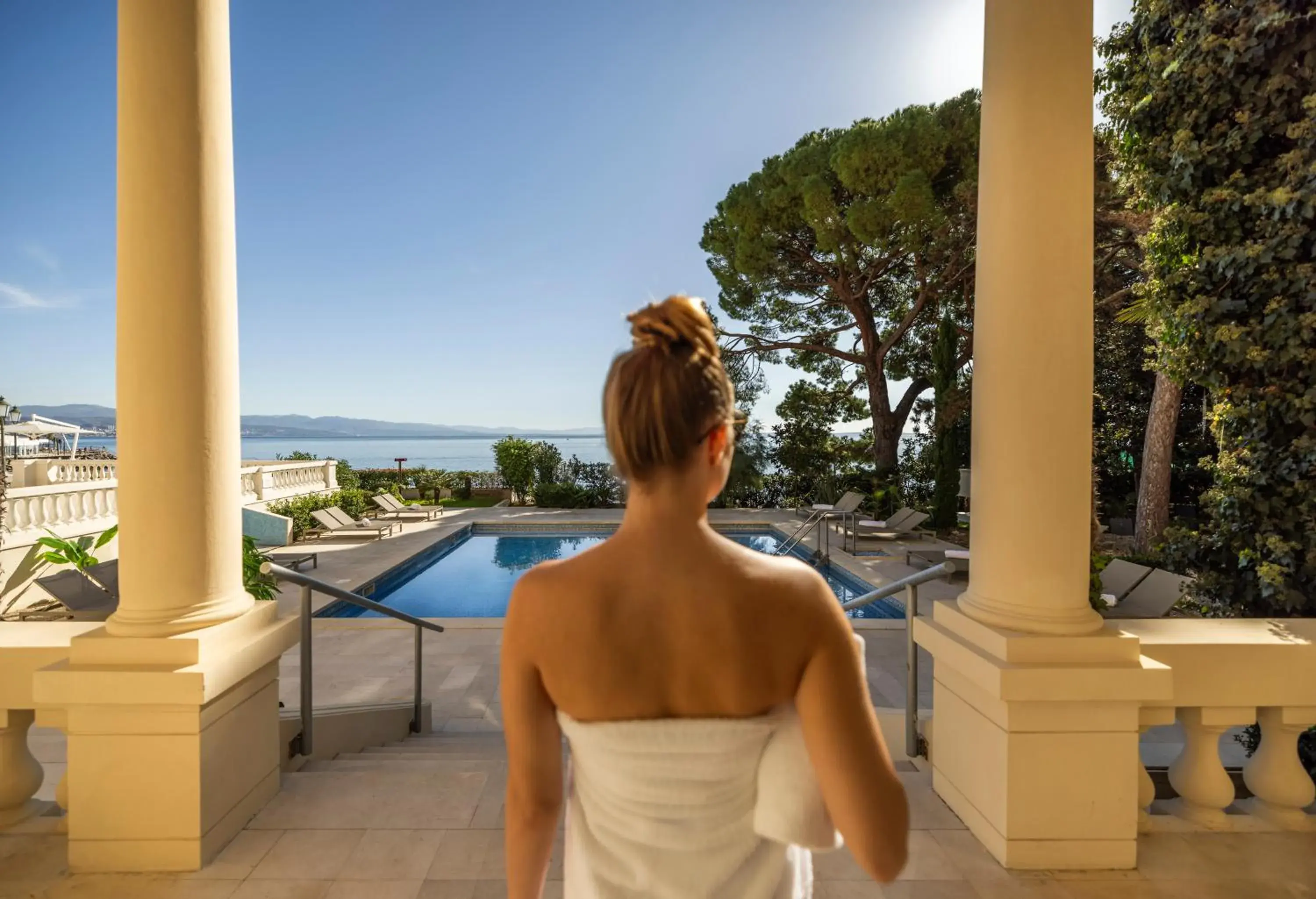 Swimming pool in Hotel Kvarner - by Liburnia Hotels & Villas Swimming pool in Hotel Kvarner - by Liburnia Hotels & Villas