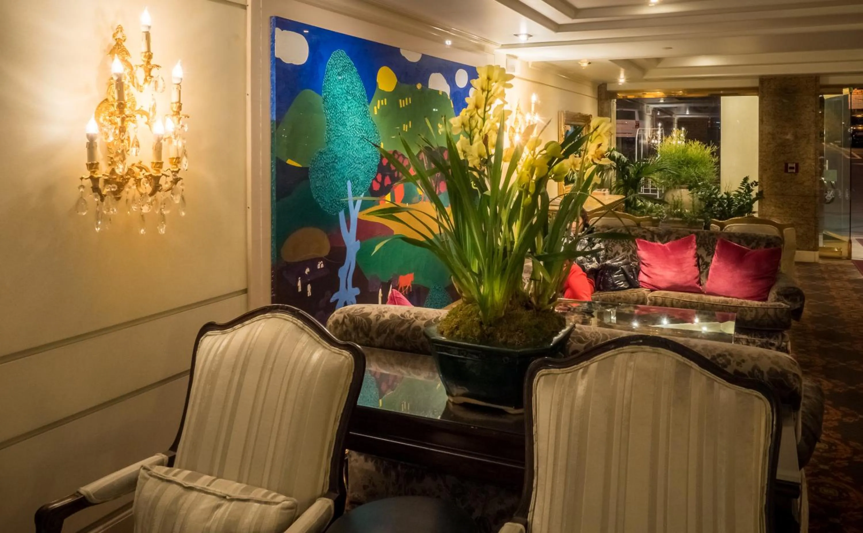 Lobby or reception in Olyver Hotel