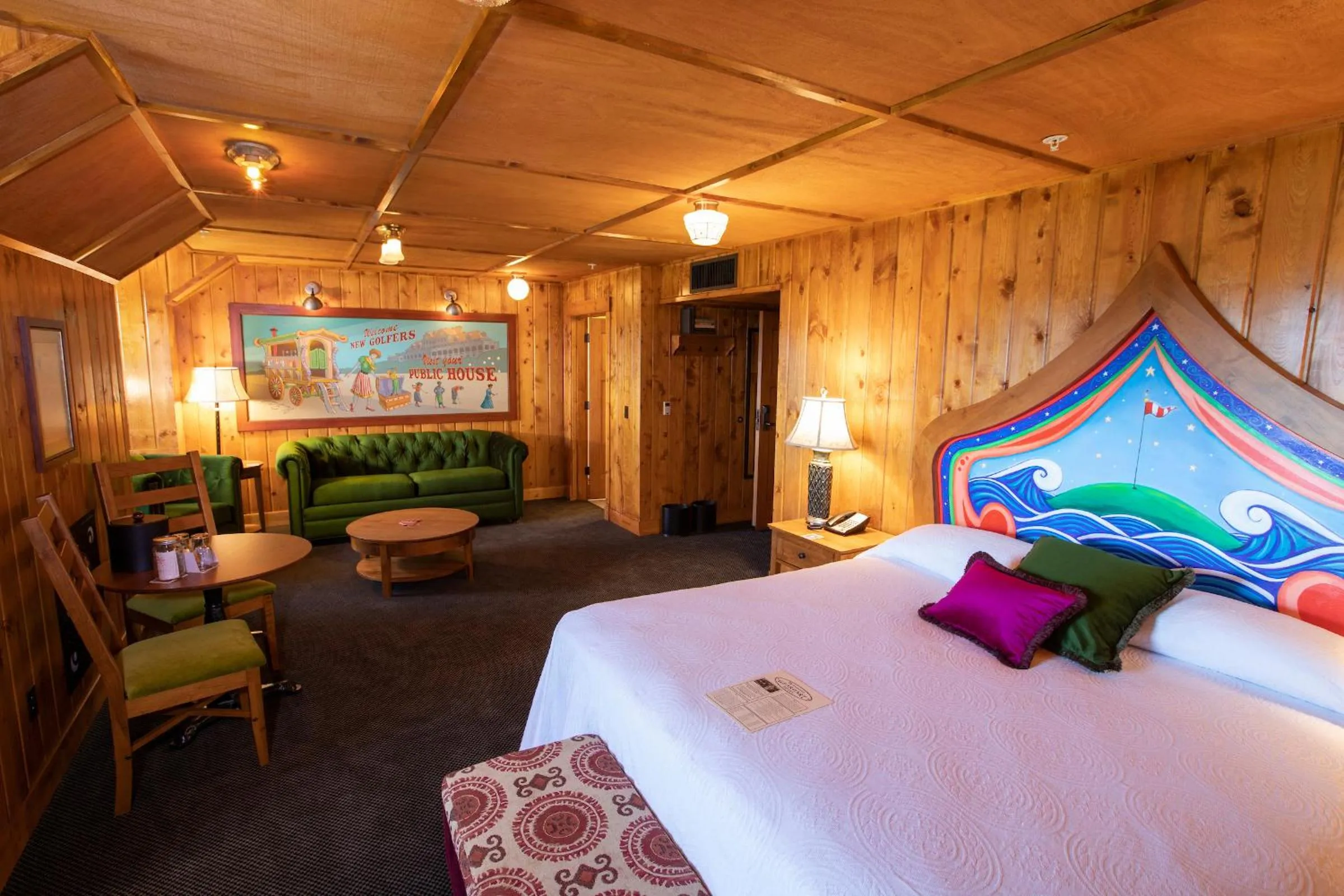 Photo of the whole room, Bed in McMenamins Gearhart Hotel