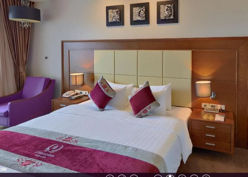 Bed in Le Indochina Hotel