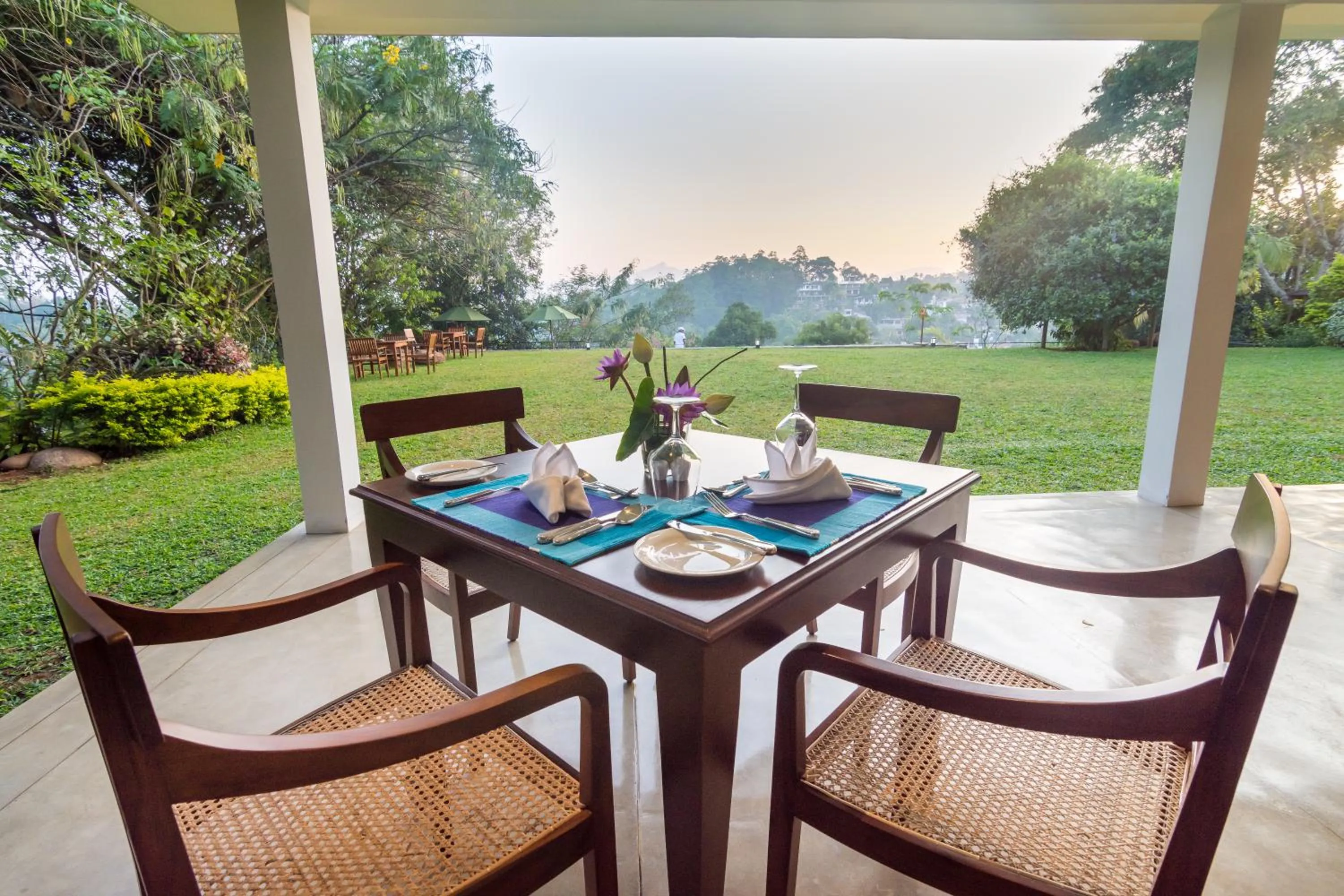 Dining area in Kings Pavilion Luxury Hotel