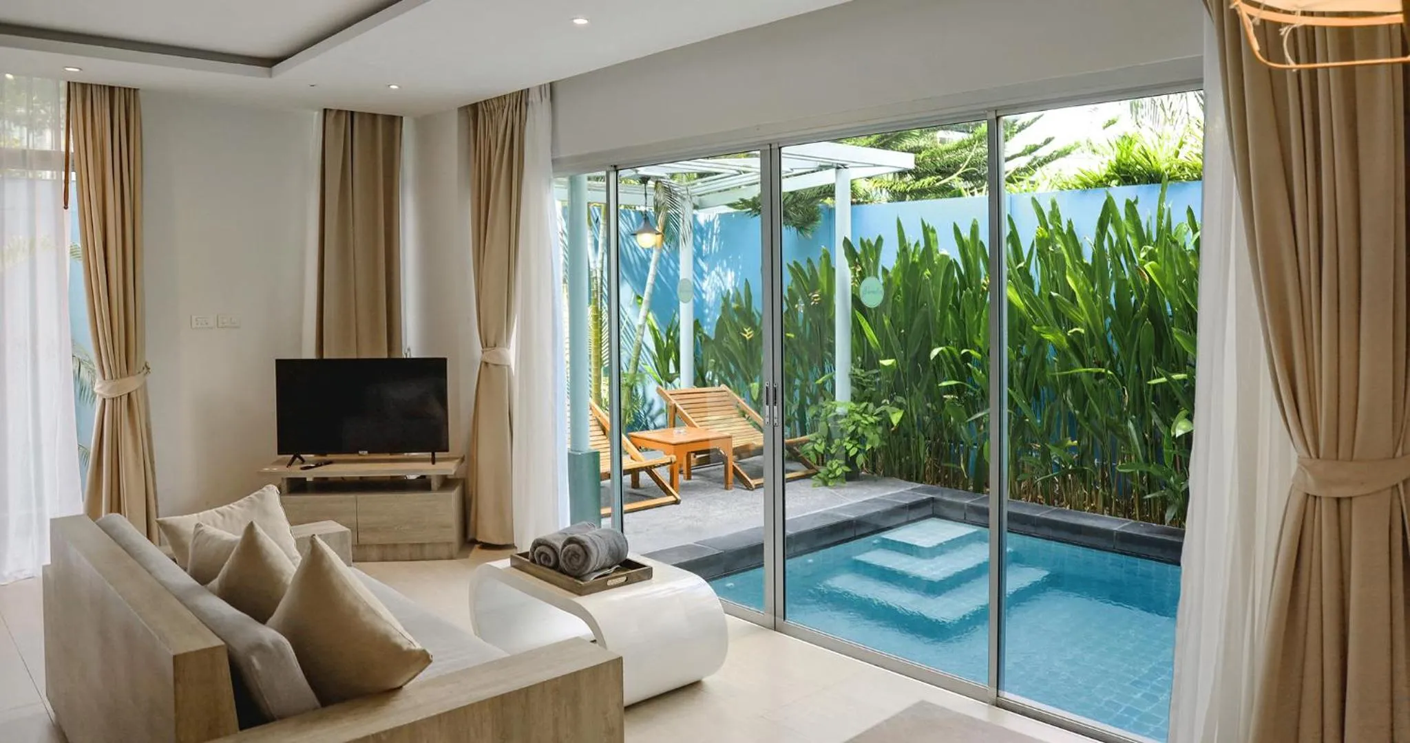 Living room in Villa Sonata Phuket