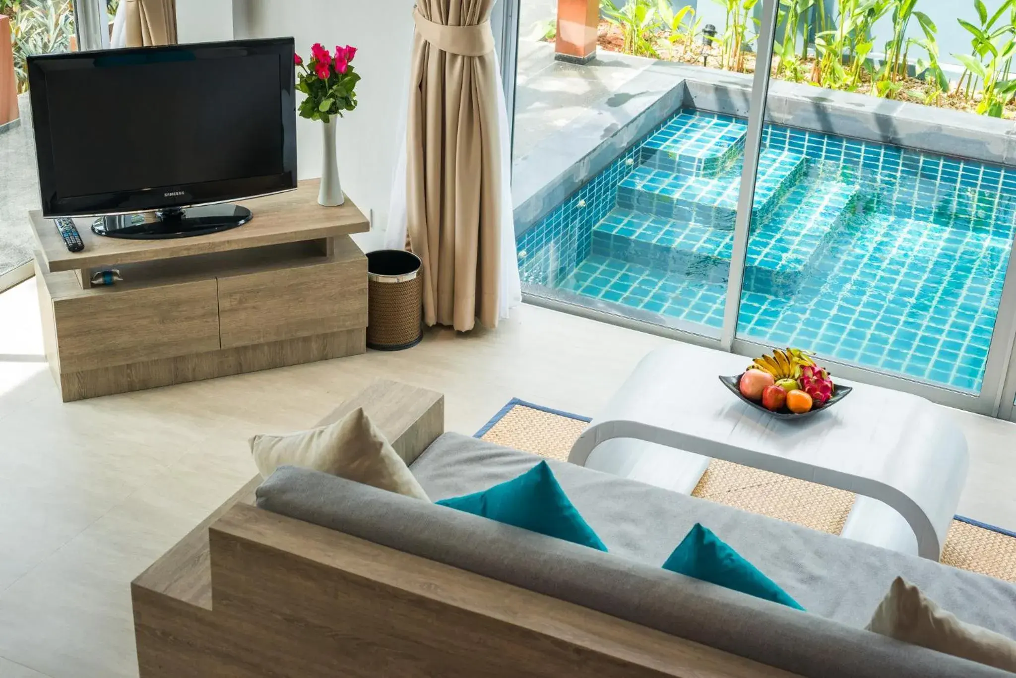 Living room in Villa Sonata Phuket Living room in Villa Sonata Phuket