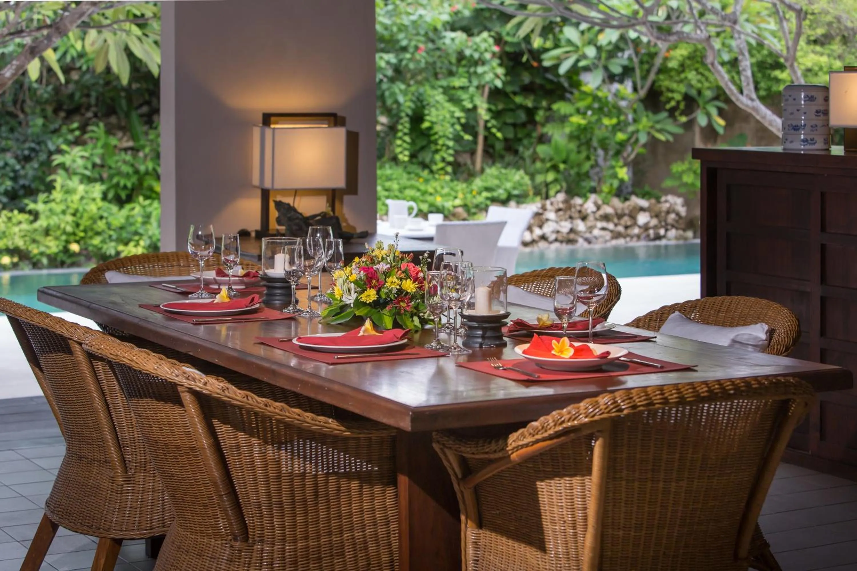 Dining area in Villa Roku by Nagisa Bali