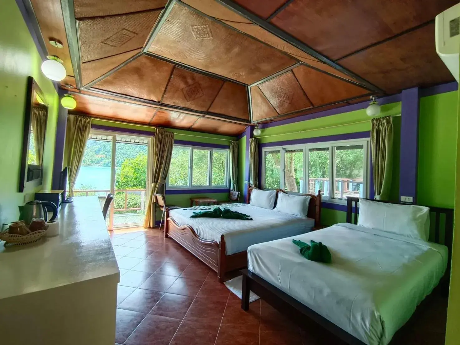 Bed in Phi Phi View Point Resort Bed in Phi Phi View Point Resort