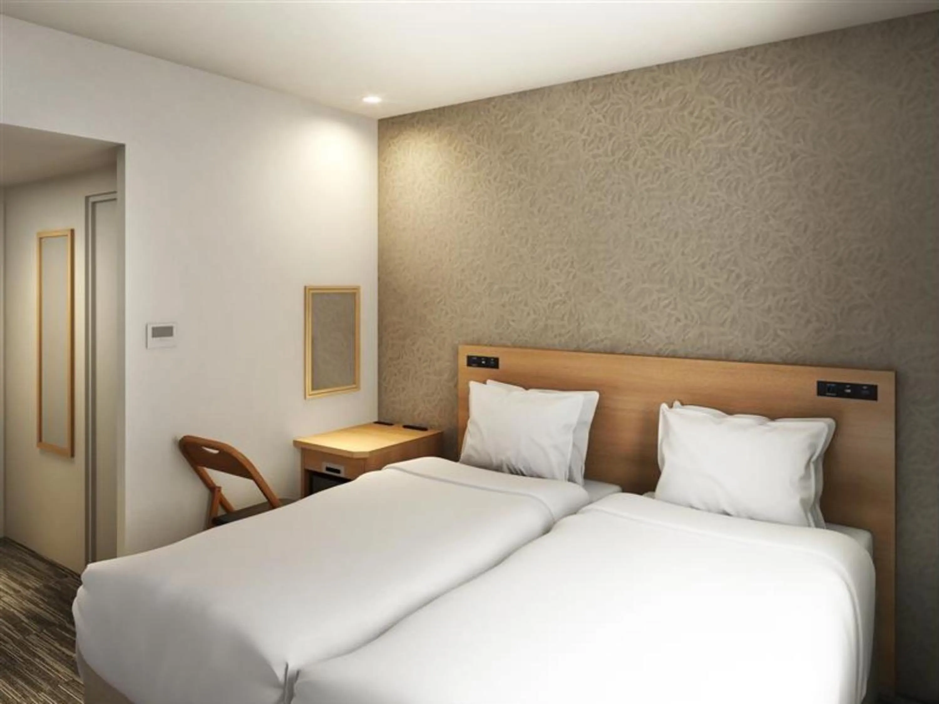 Photo of the whole room, Bed in The BREAKFAST HOTEL Fukuoka Tenjin