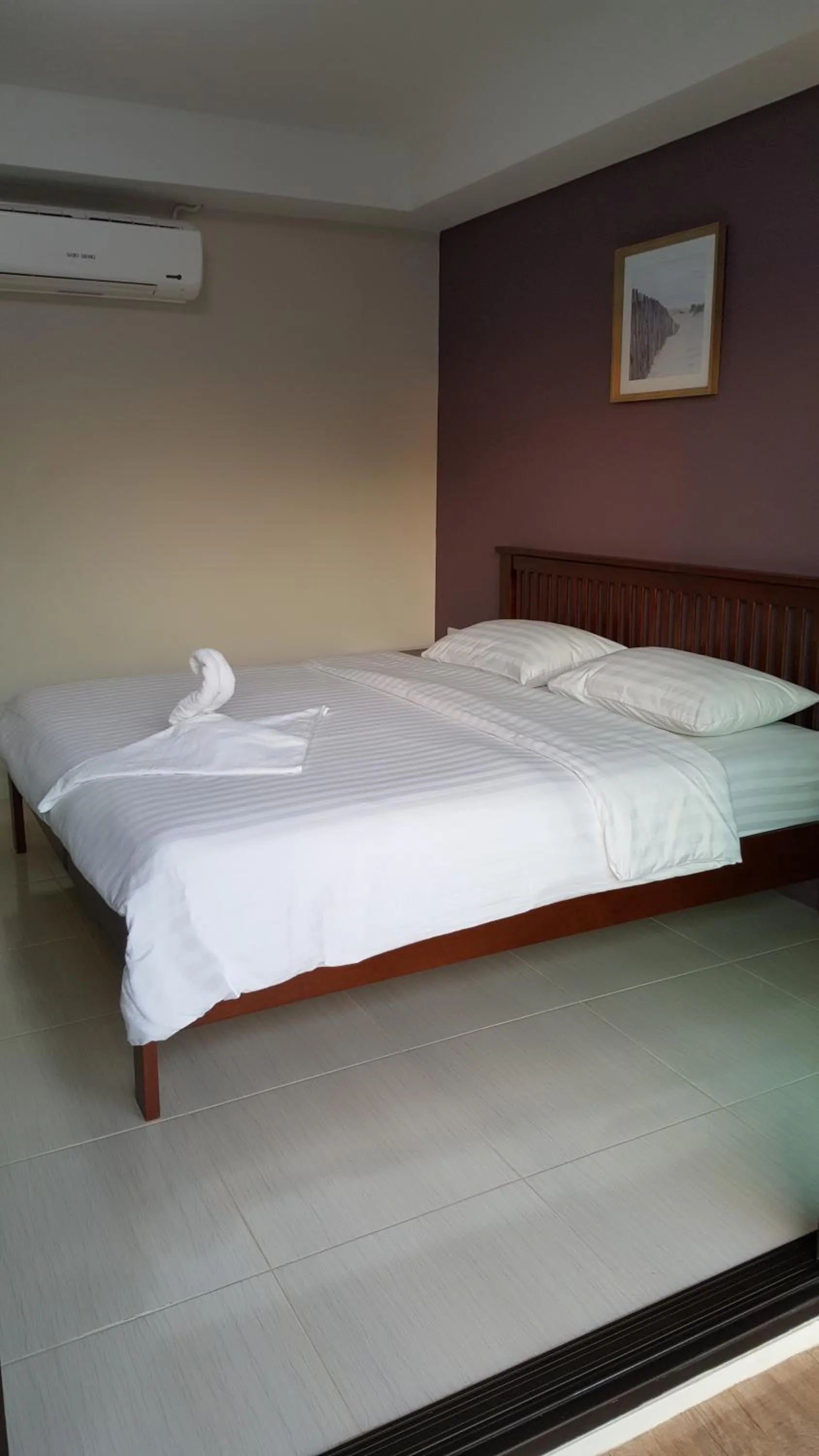 Bedroom, Bed in Yellow House Rayong