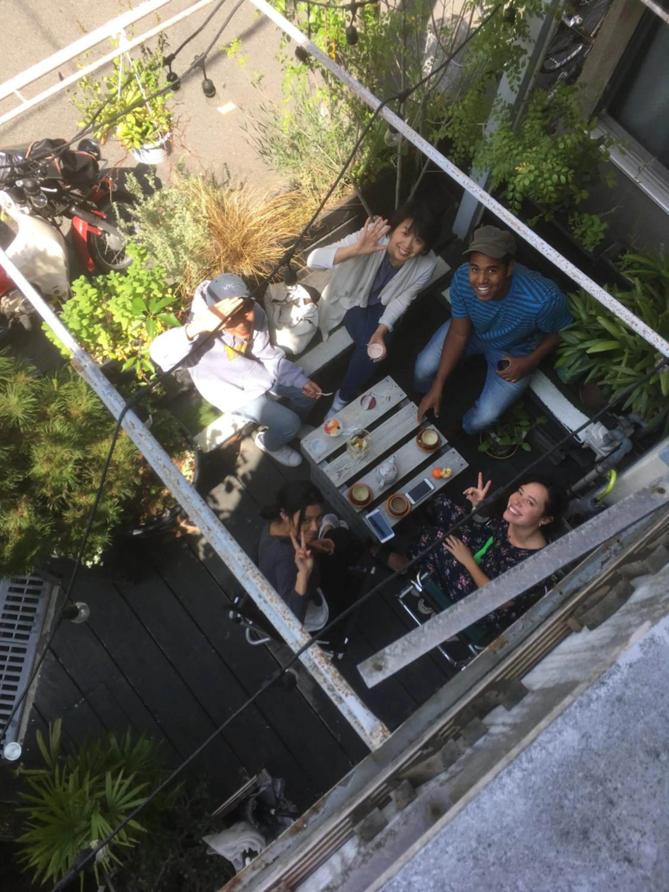 Balcony/Terrace in Music Uni Street Backpacker's Hostel