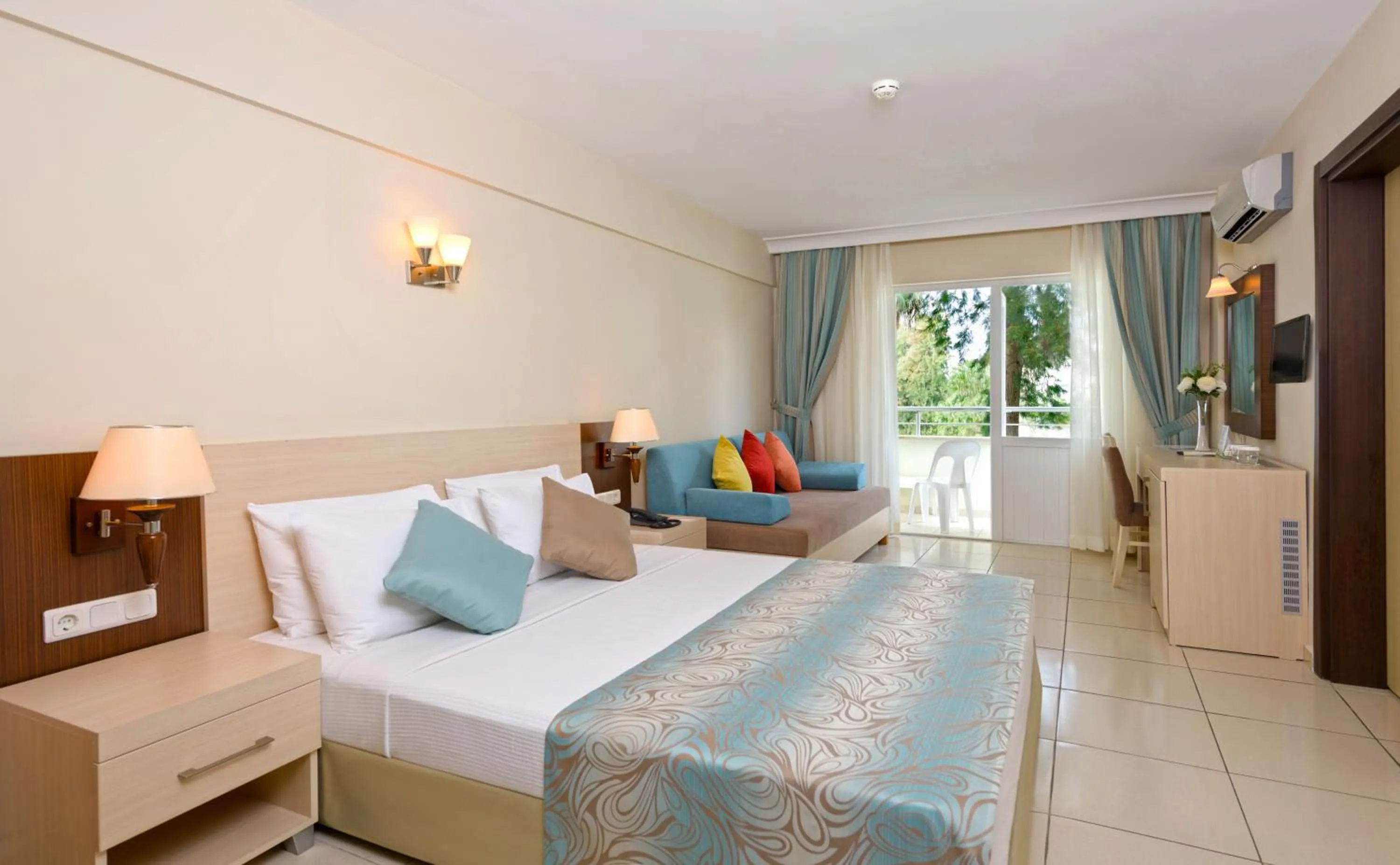 Bed in Club Sidelya Hotel