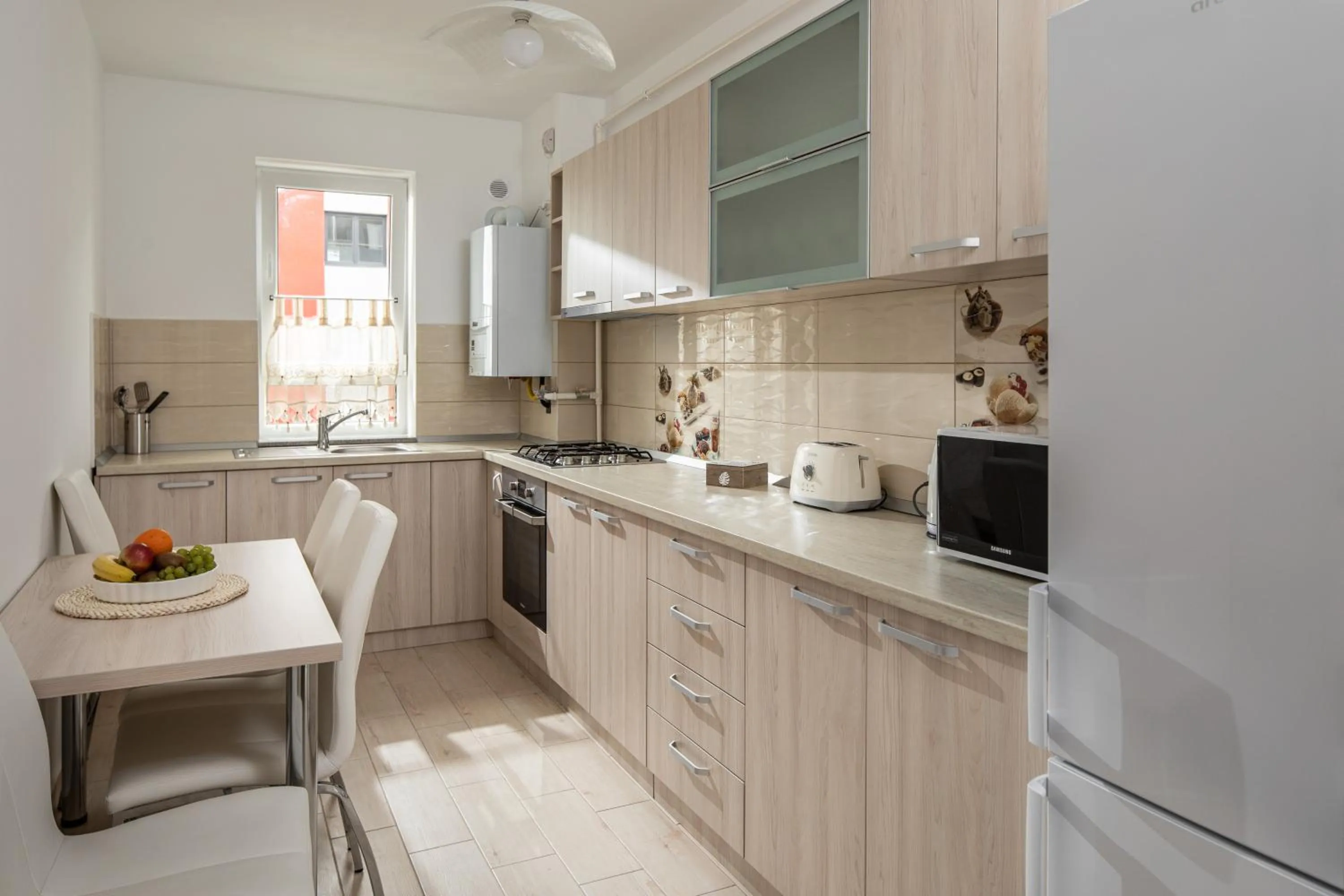 Kitchen or kitchenette in Brasov Holiday Apartments