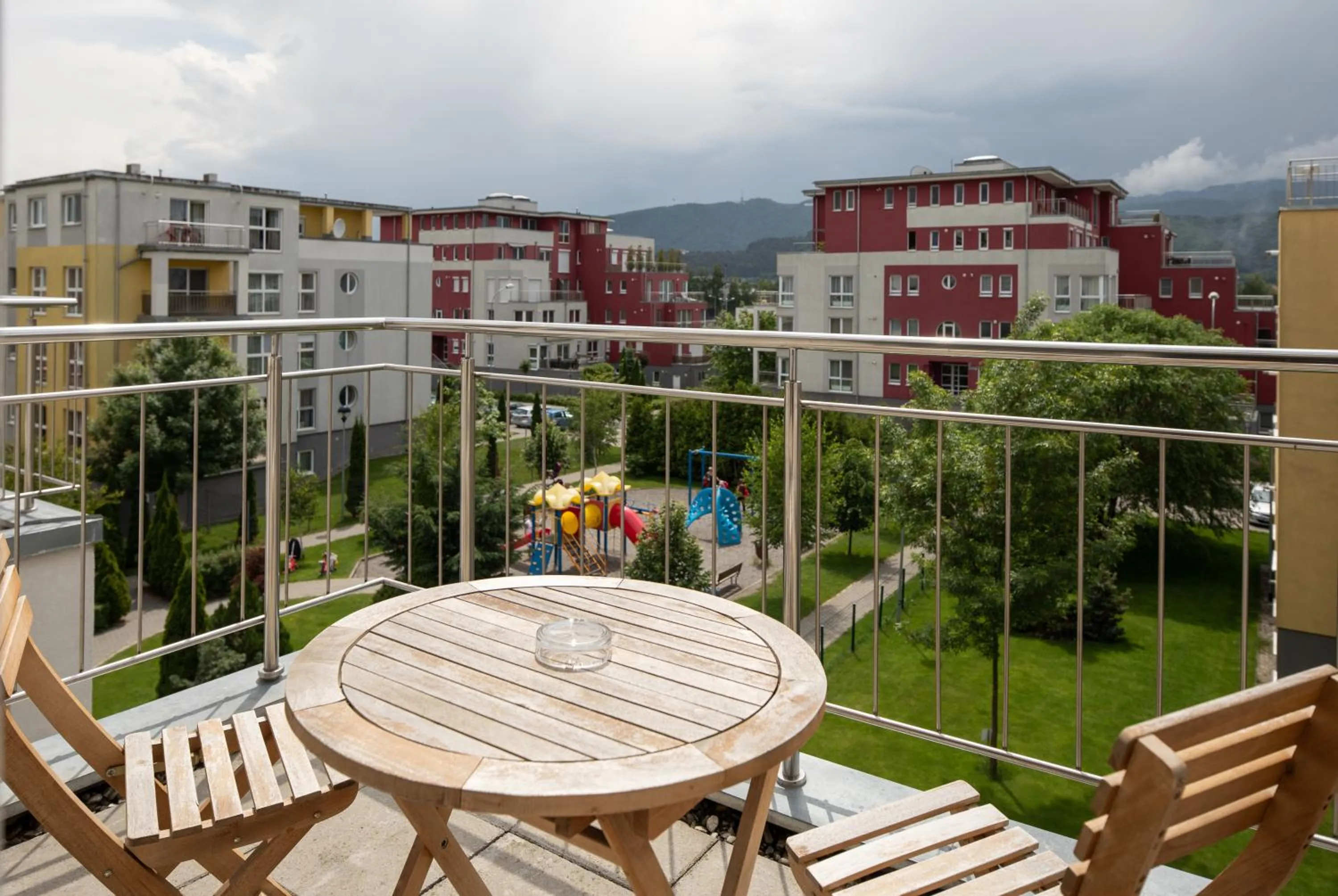 Balcony/Terrace in Brasov Holiday Apartments