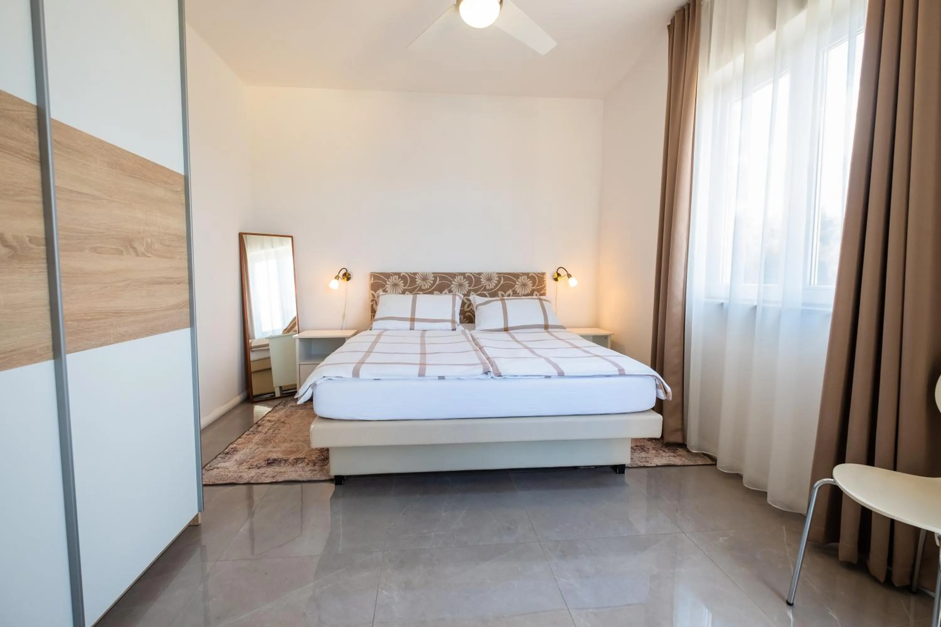 Bedroom, Bed in Apartments Red Coral Cavtat