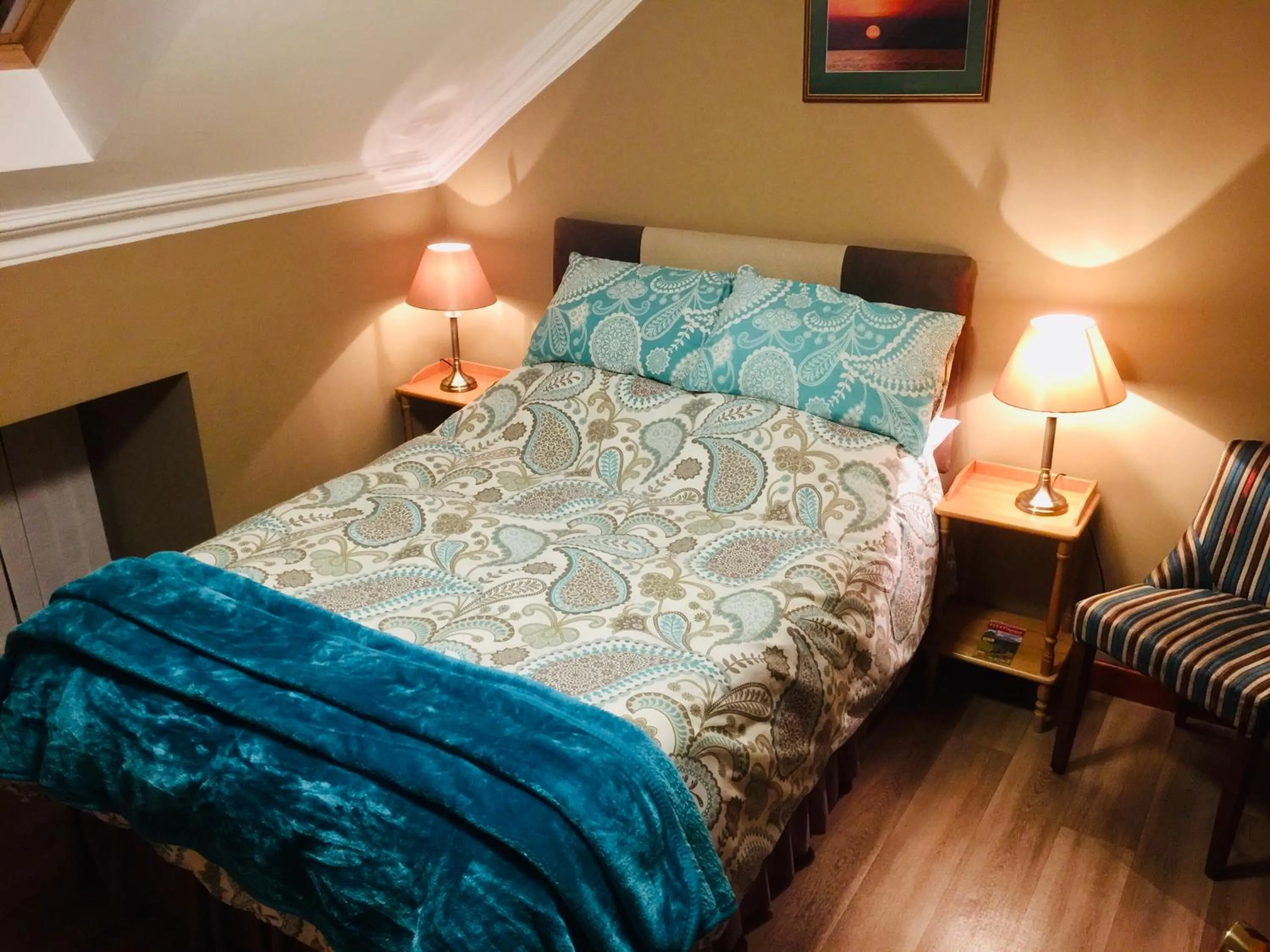 Bed in Pisgah Guesthouse Snowdonia