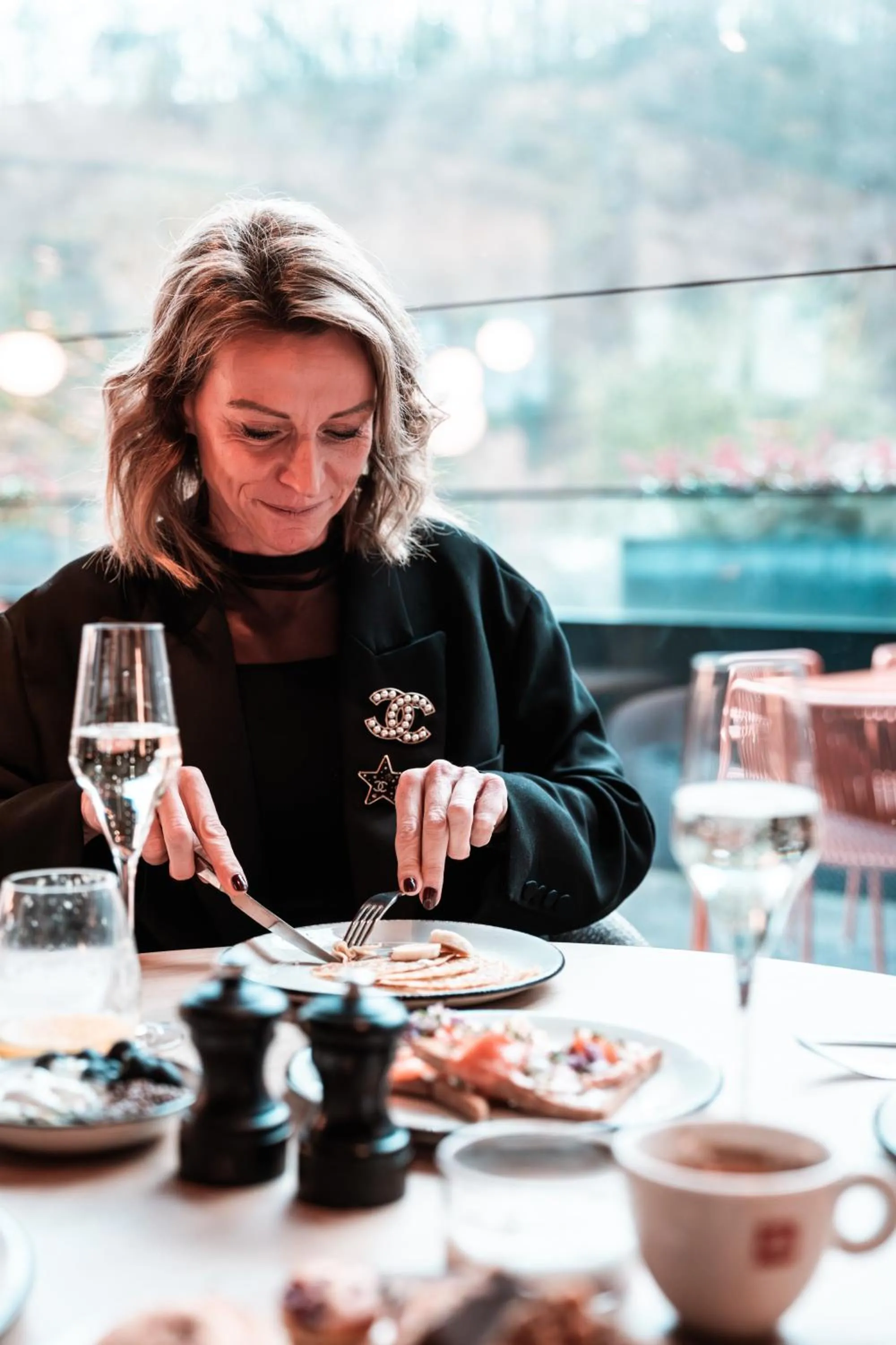 Breakfast in Hôtel Le Sanglier des Ardennes