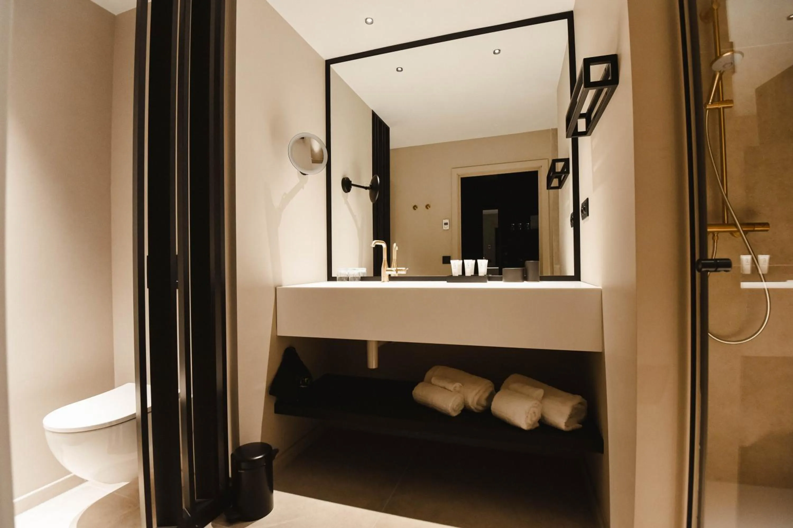 Shower in Hotel Sanglier