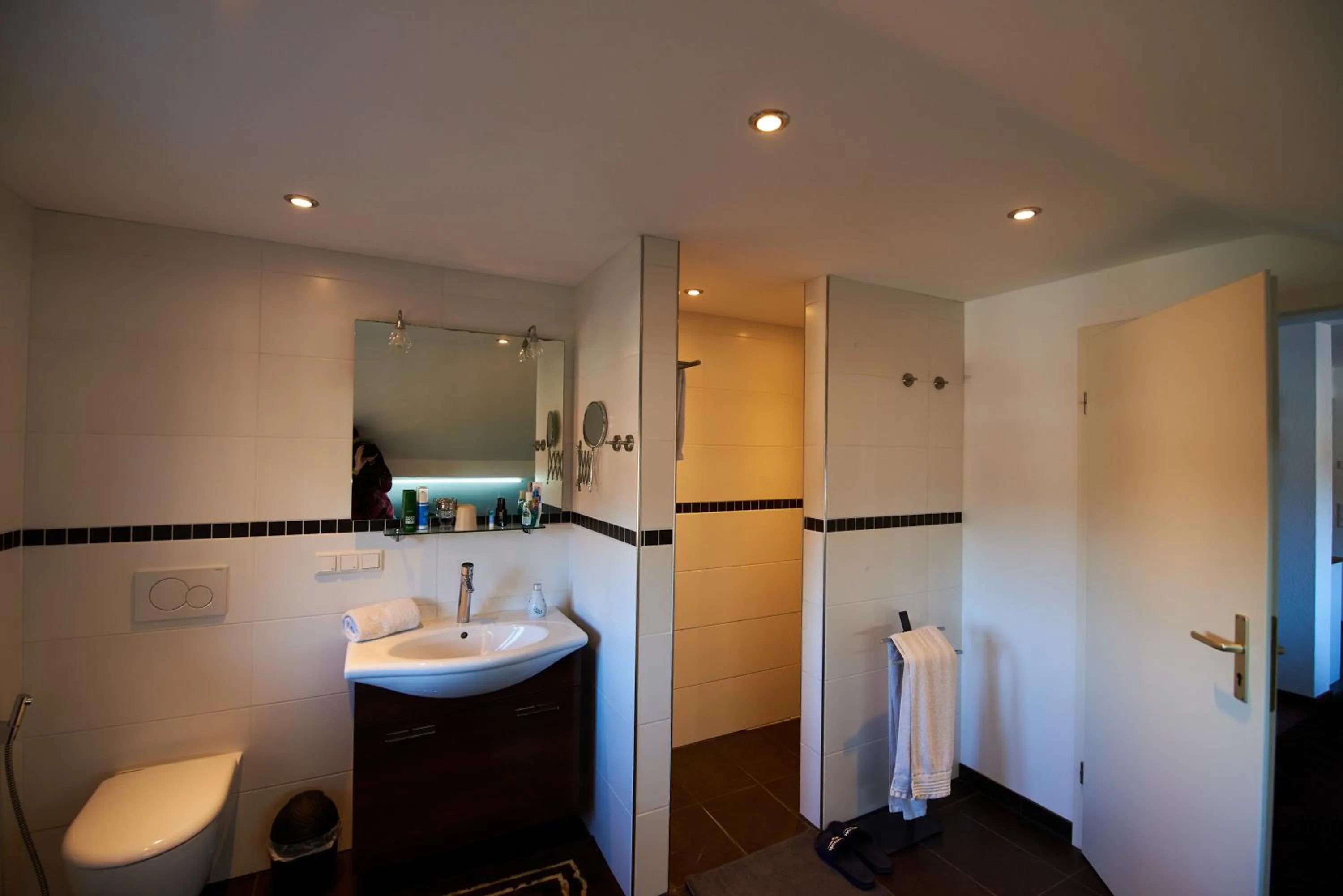 Shower in Business Apartments Höfle