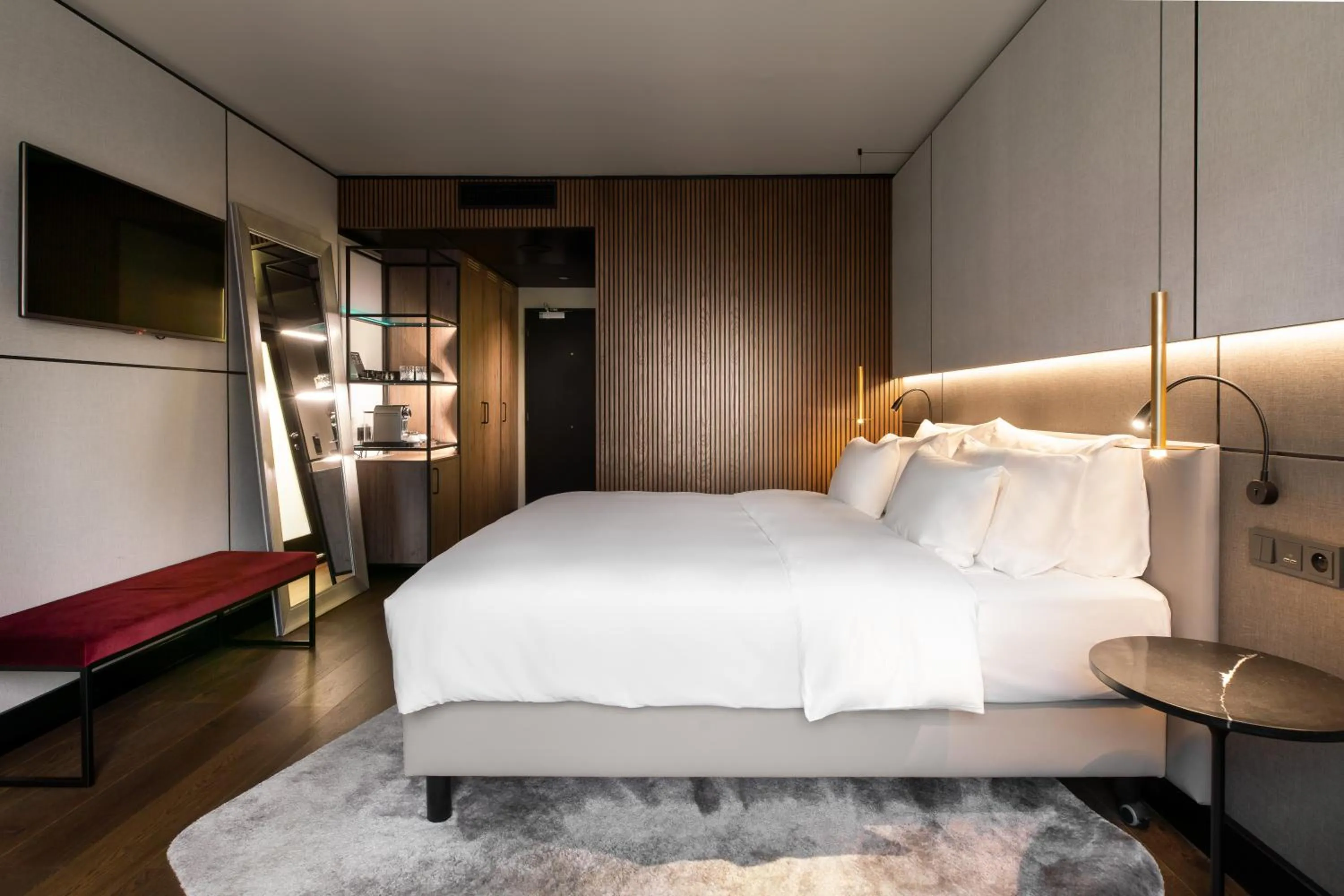 Bed in Radisson Collection Grand Place Brussels