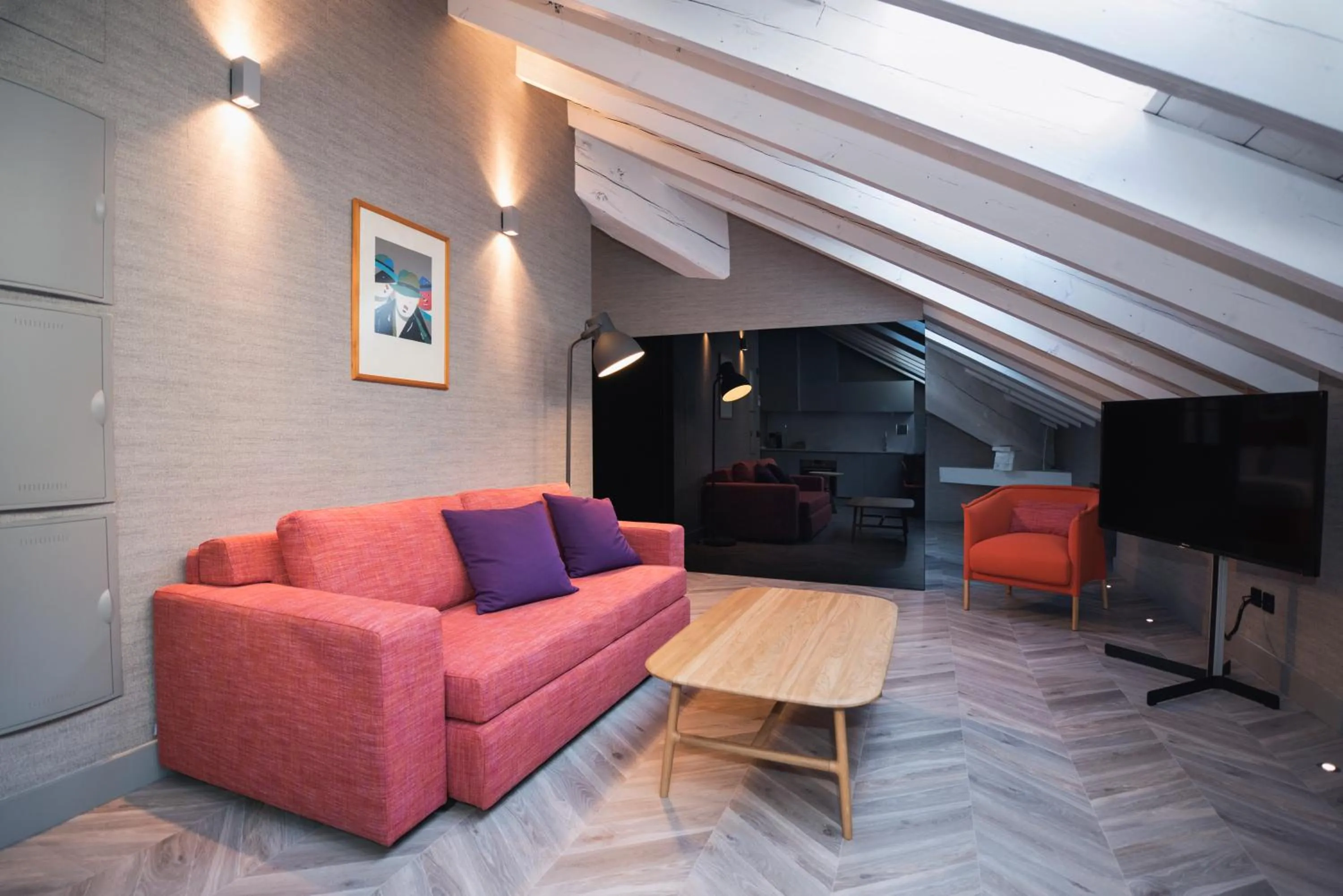 Living room in Palacio Salvetti Suites