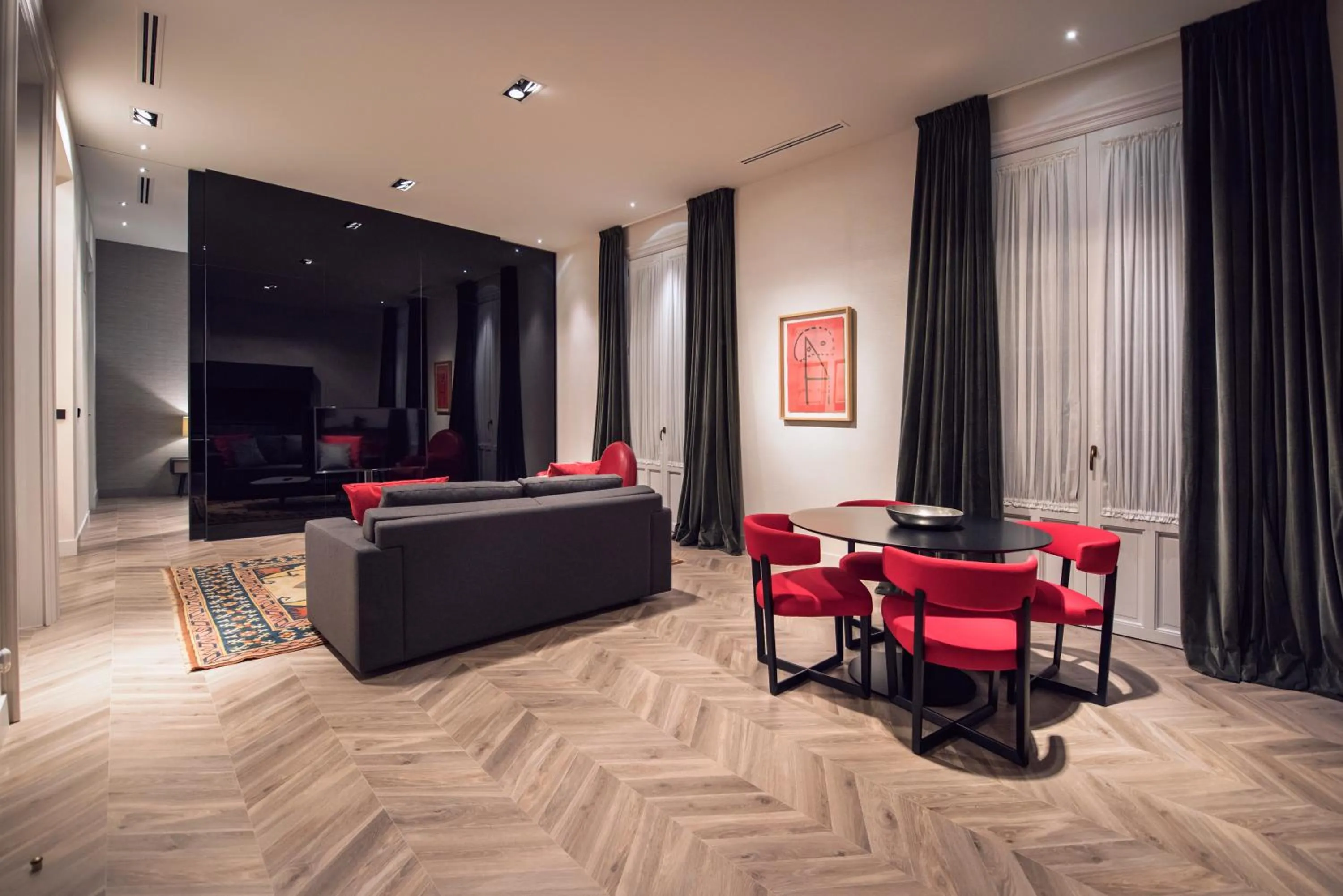 Living room in Palacio Salvetti Suites