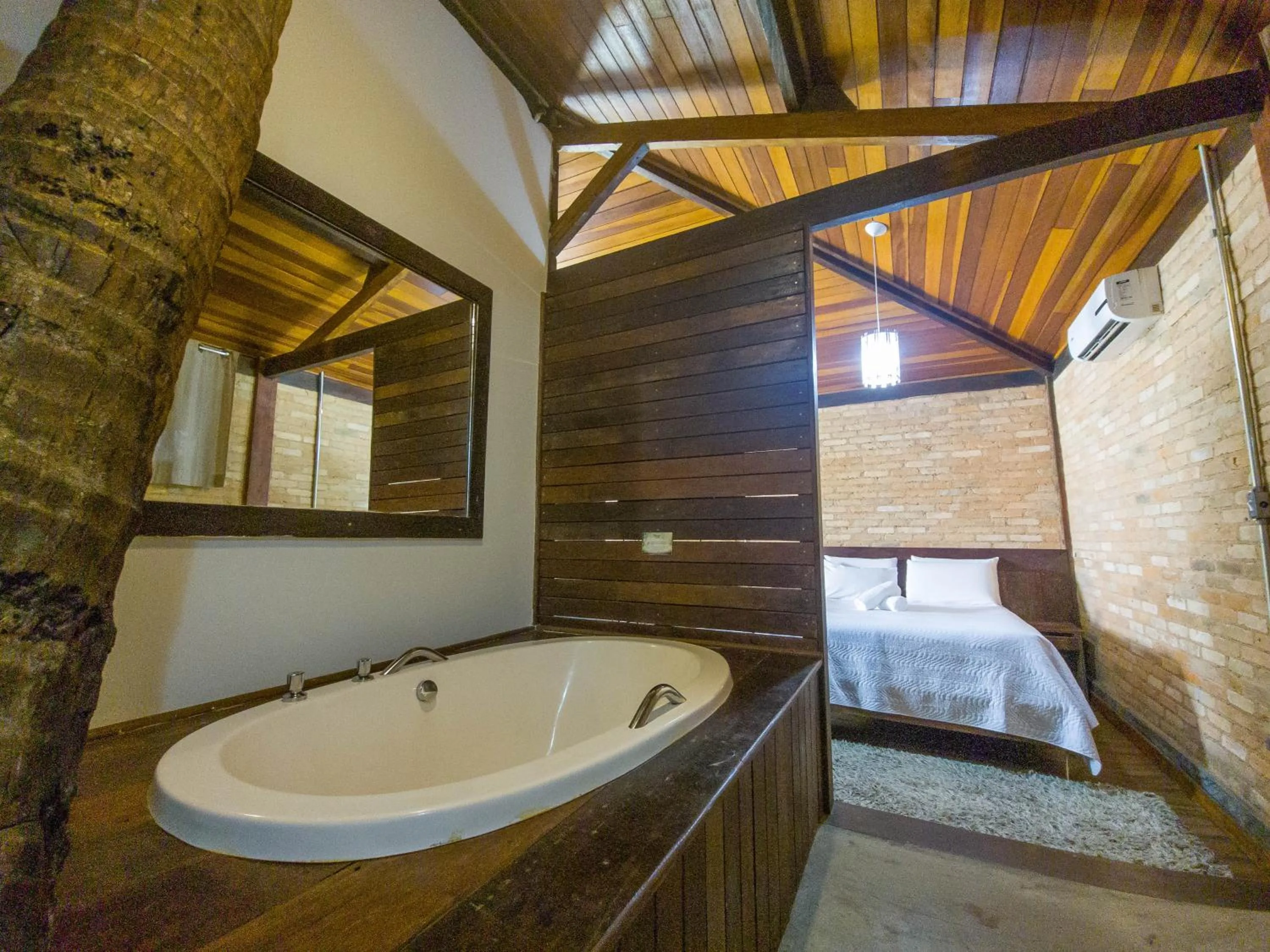 Bed in Yannai Chalé Praia