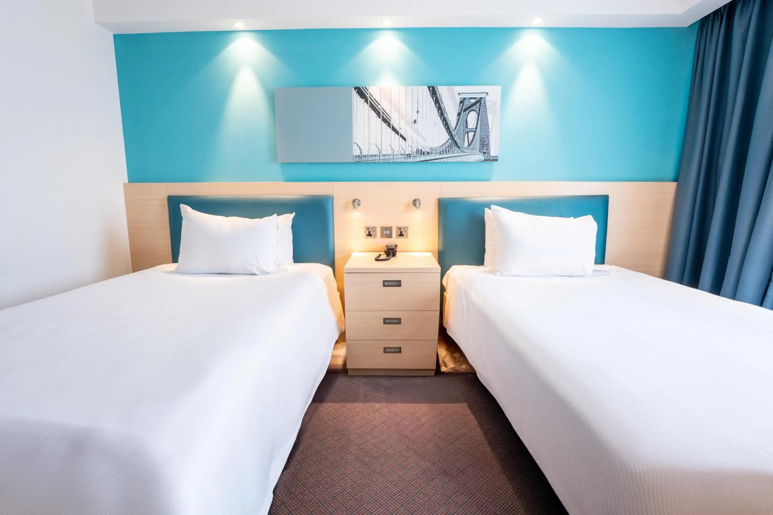 Bedroom, Bed in Hampton By Hilton Bristol Airport