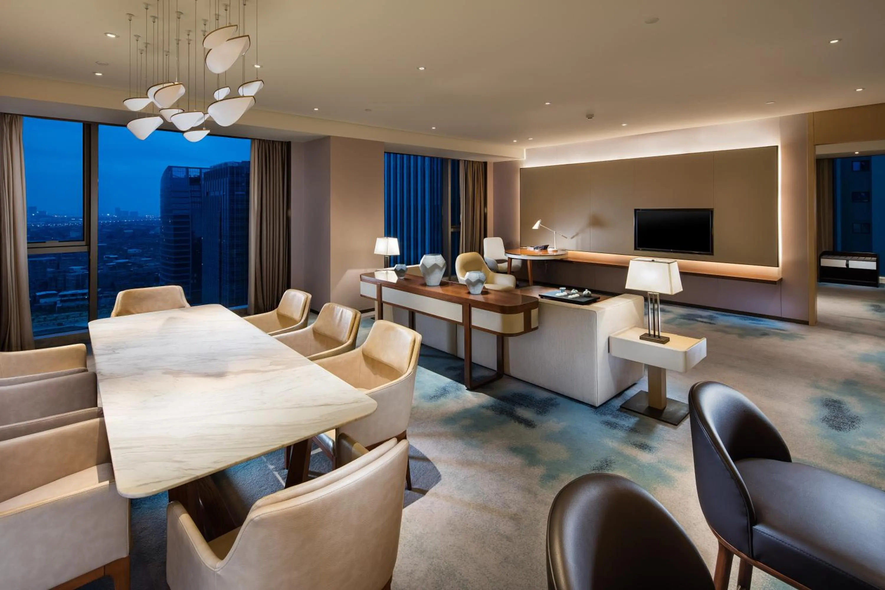 Communal lounge/ TV room in Hilton Quanzhou Riverside