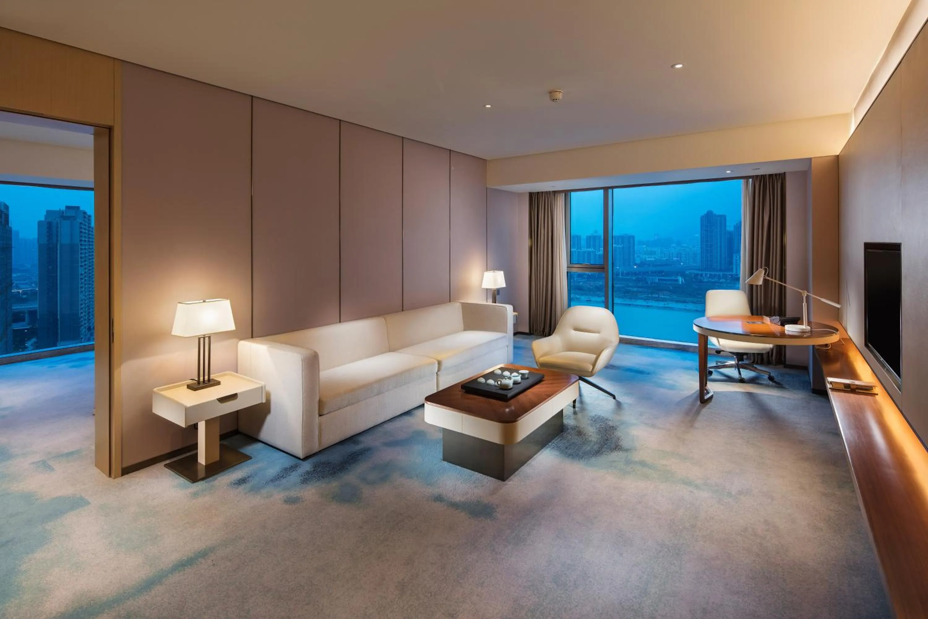 Living room in Hilton Quanzhou Riverside