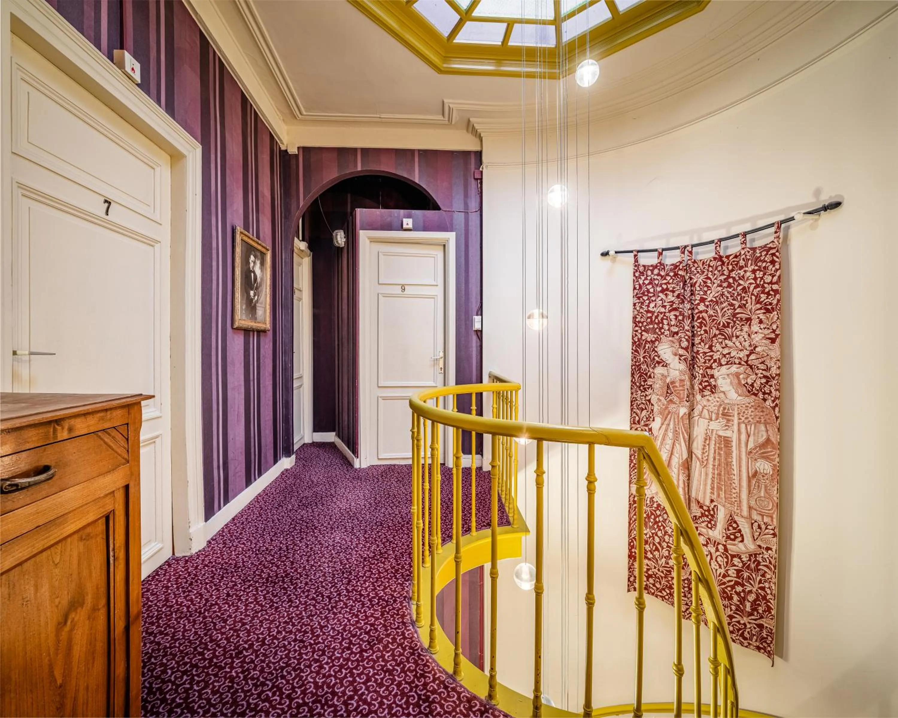 Decorative detail in Hotel Van Eyck