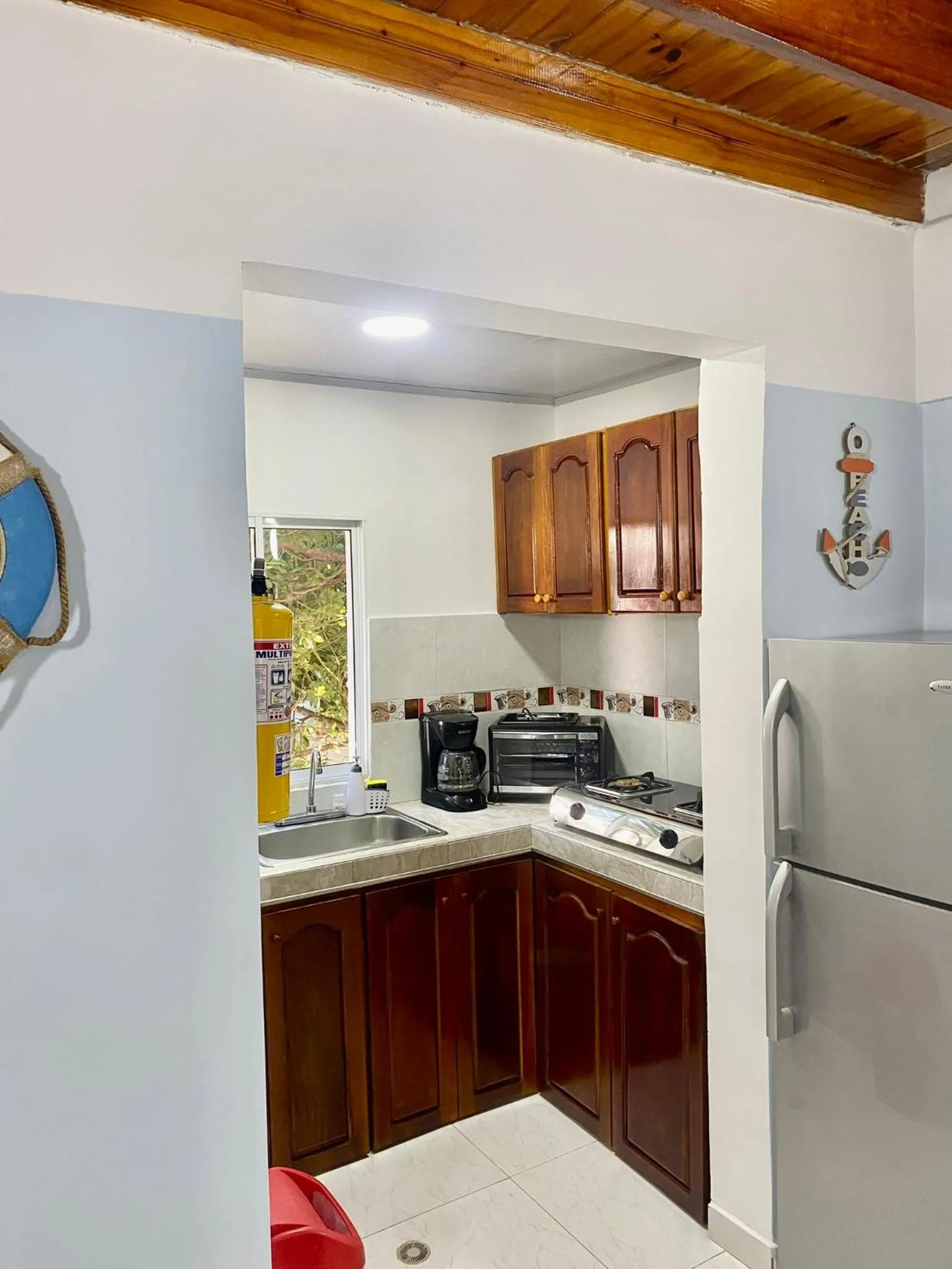 Kitchen or kitchenette in Cabaña Diana
