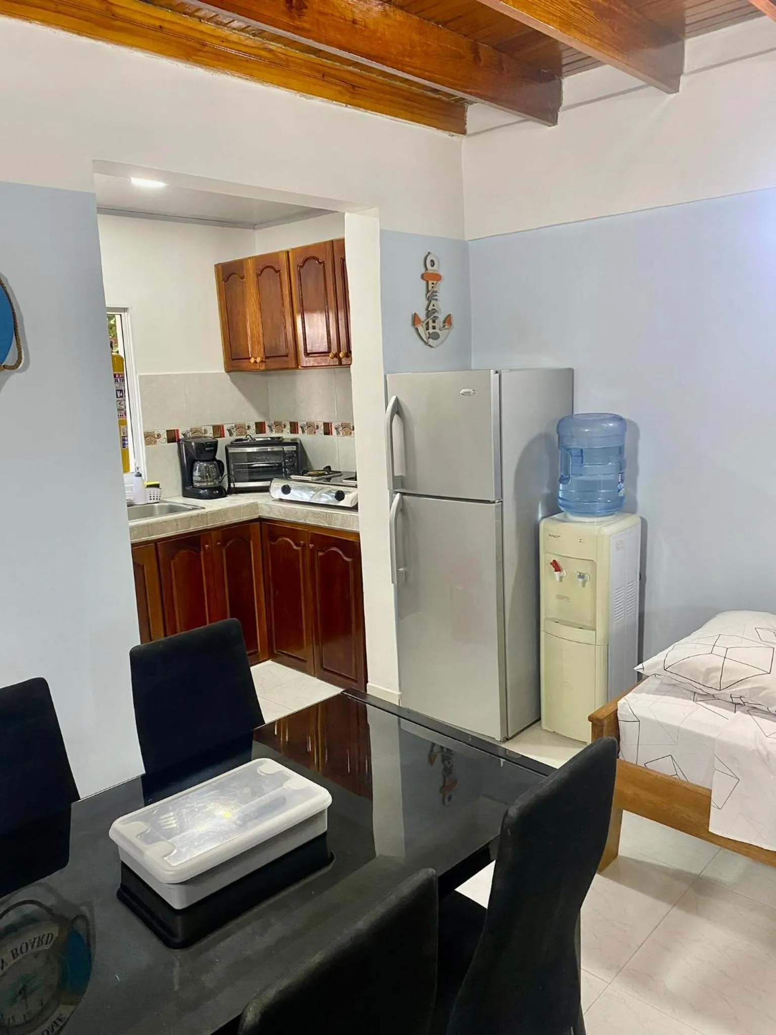 Kitchen or kitchenette in Cabaña Diana