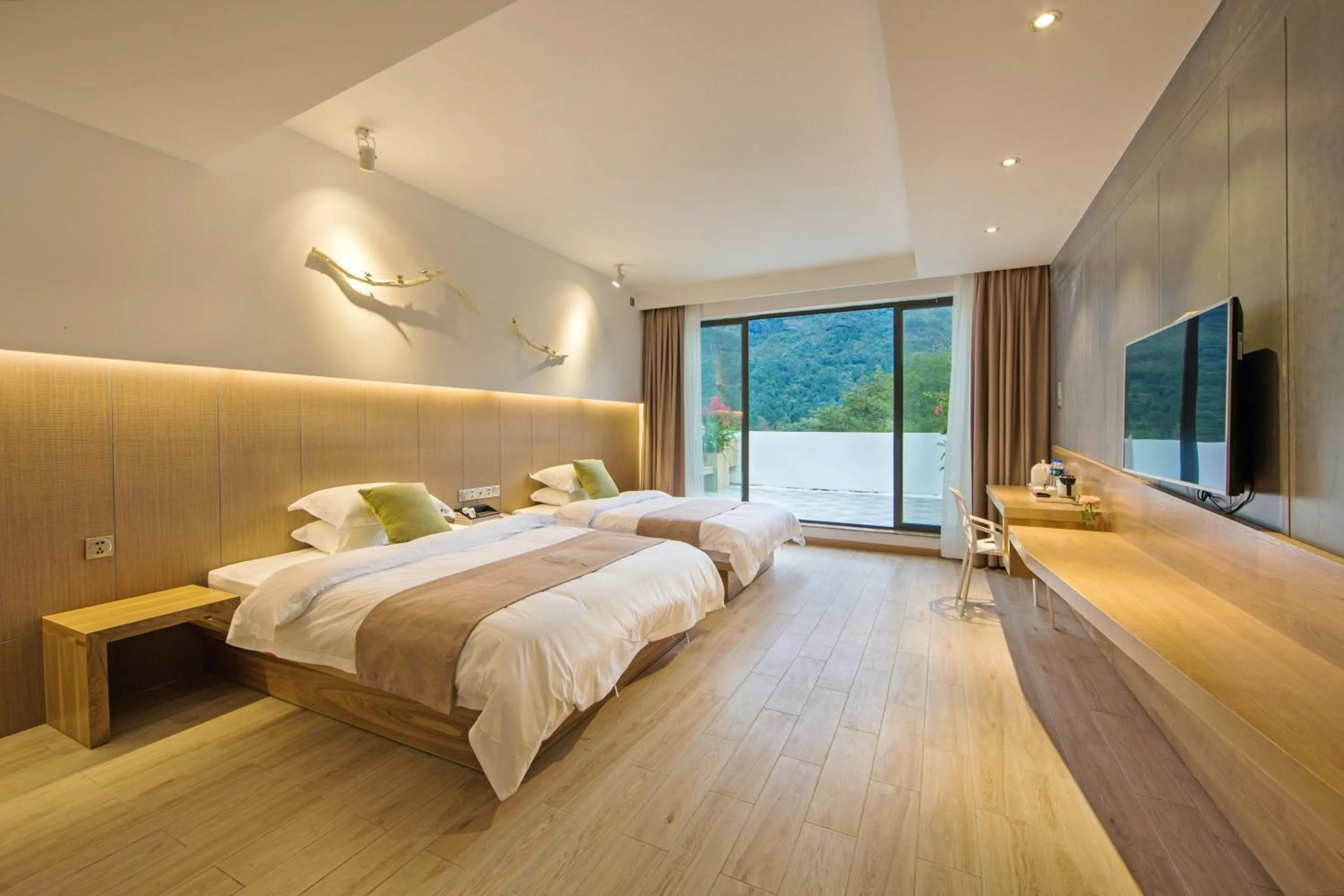 Photo of the whole room, Bed in Ancient Street No.5 Youth Chic Hotel