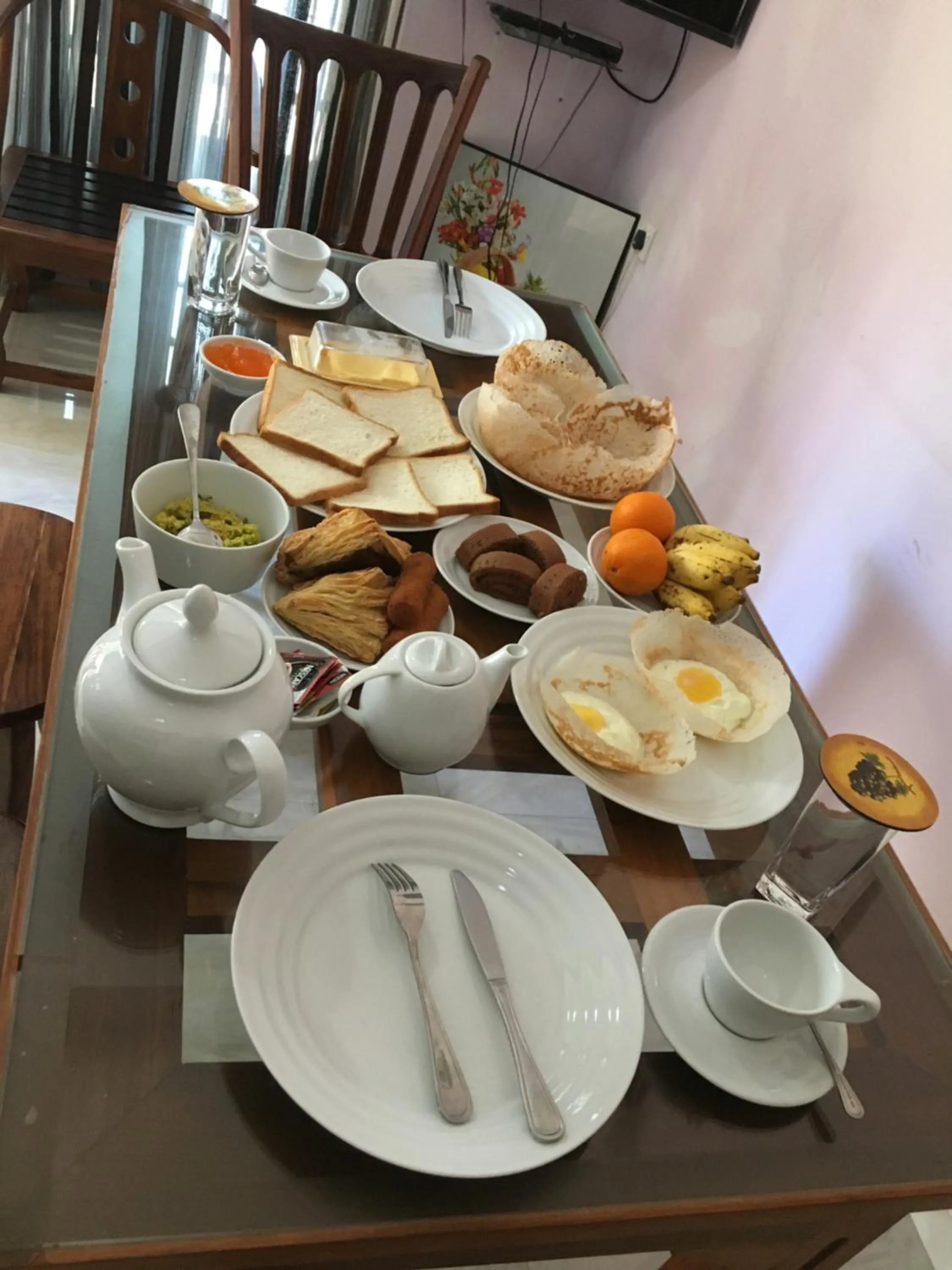 Asian breakfast in The Cool Nest Yala Hotel