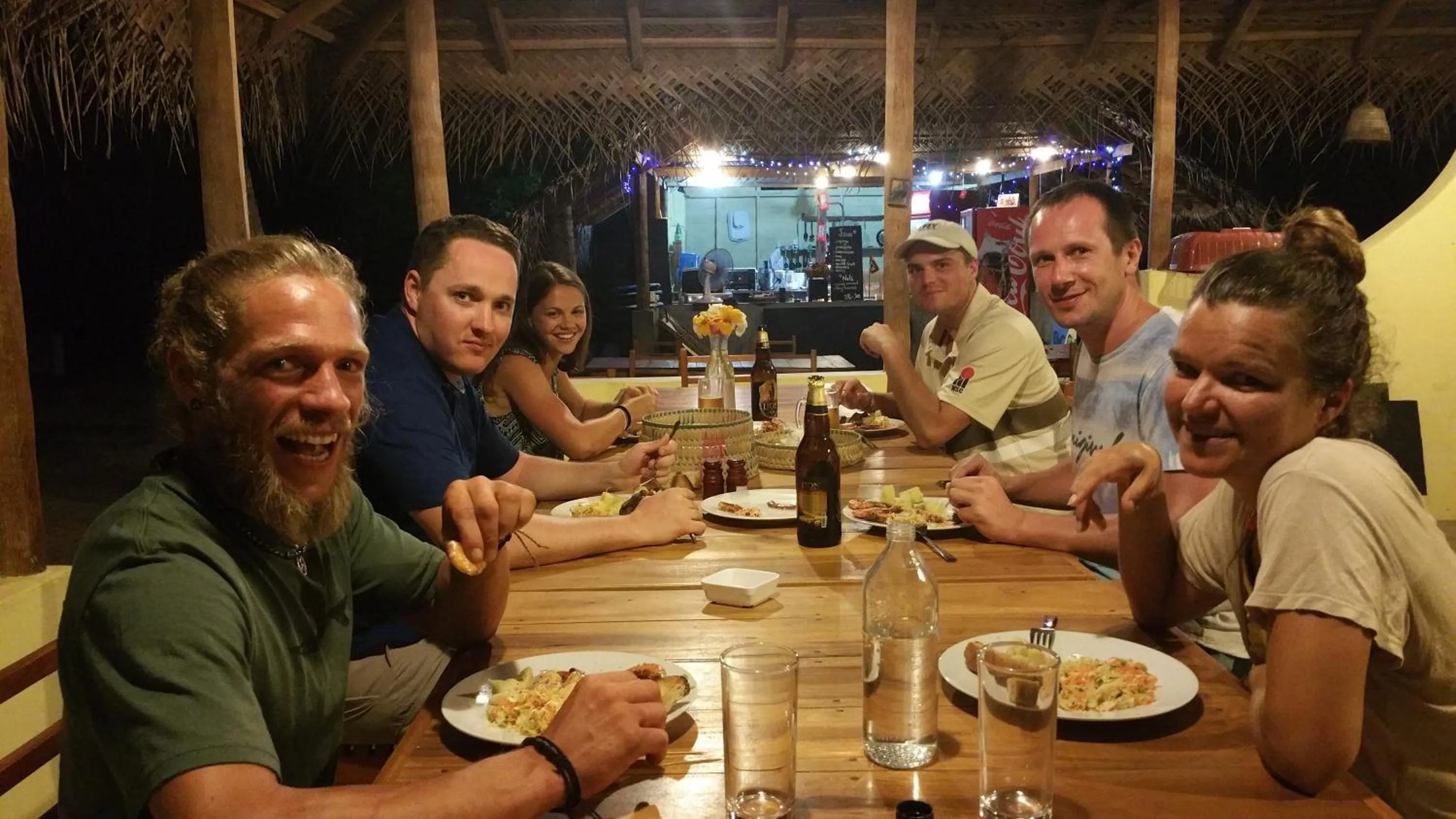 Dinner in Salt Bay Kite and Dive Resort
