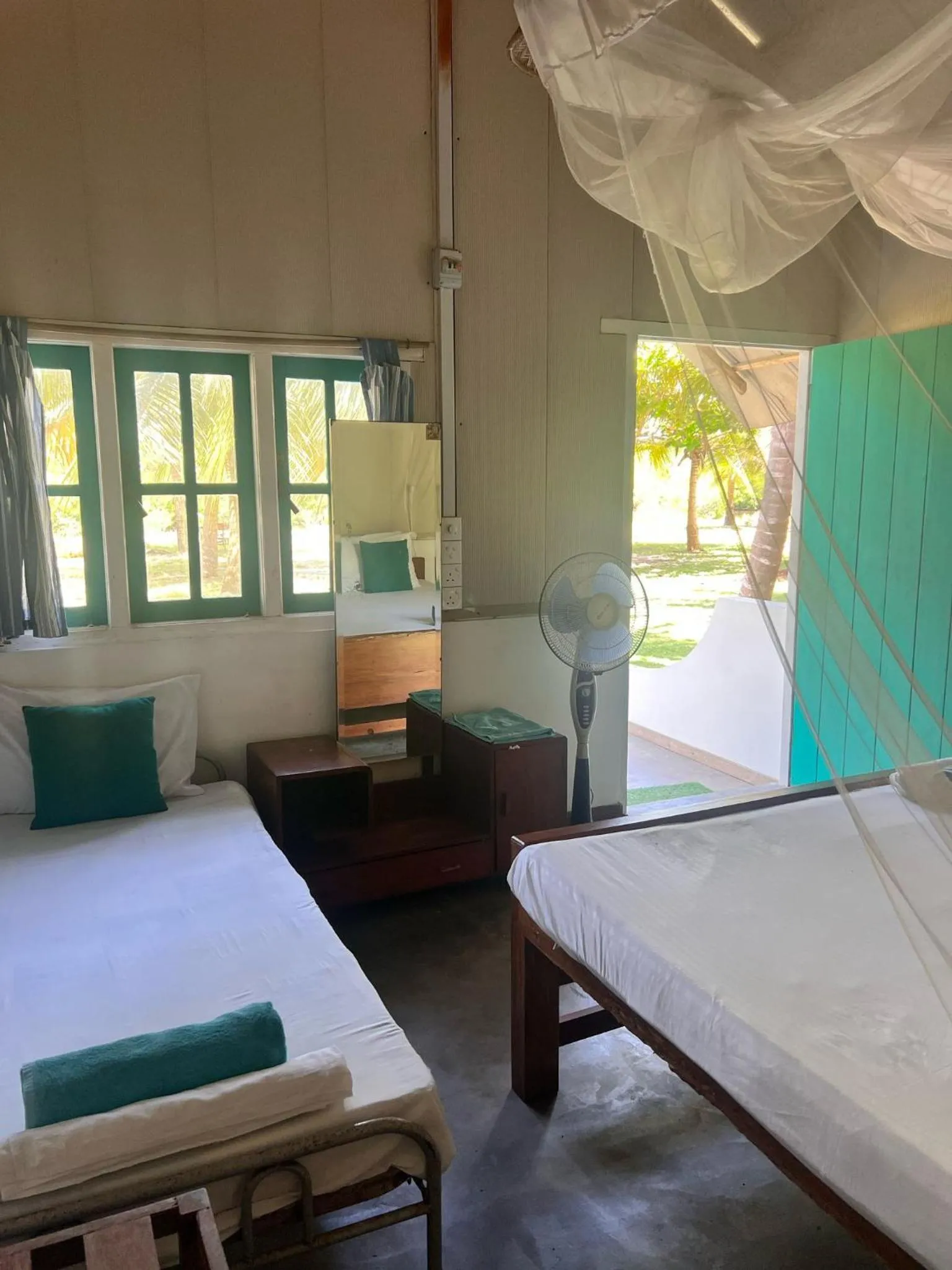 Bed in Salt Bay Kite and Dive Resort