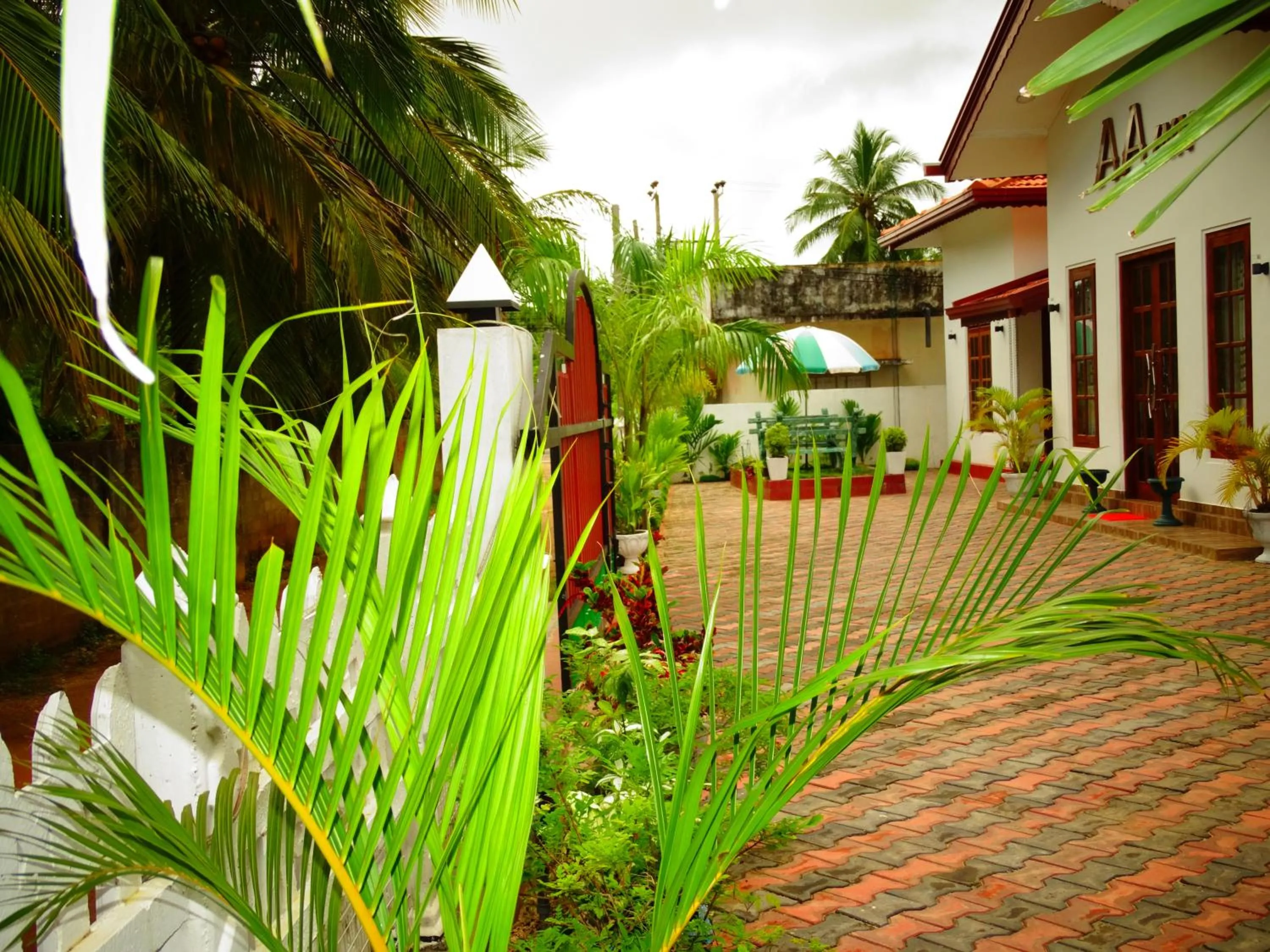 Garden view in Aa Inn