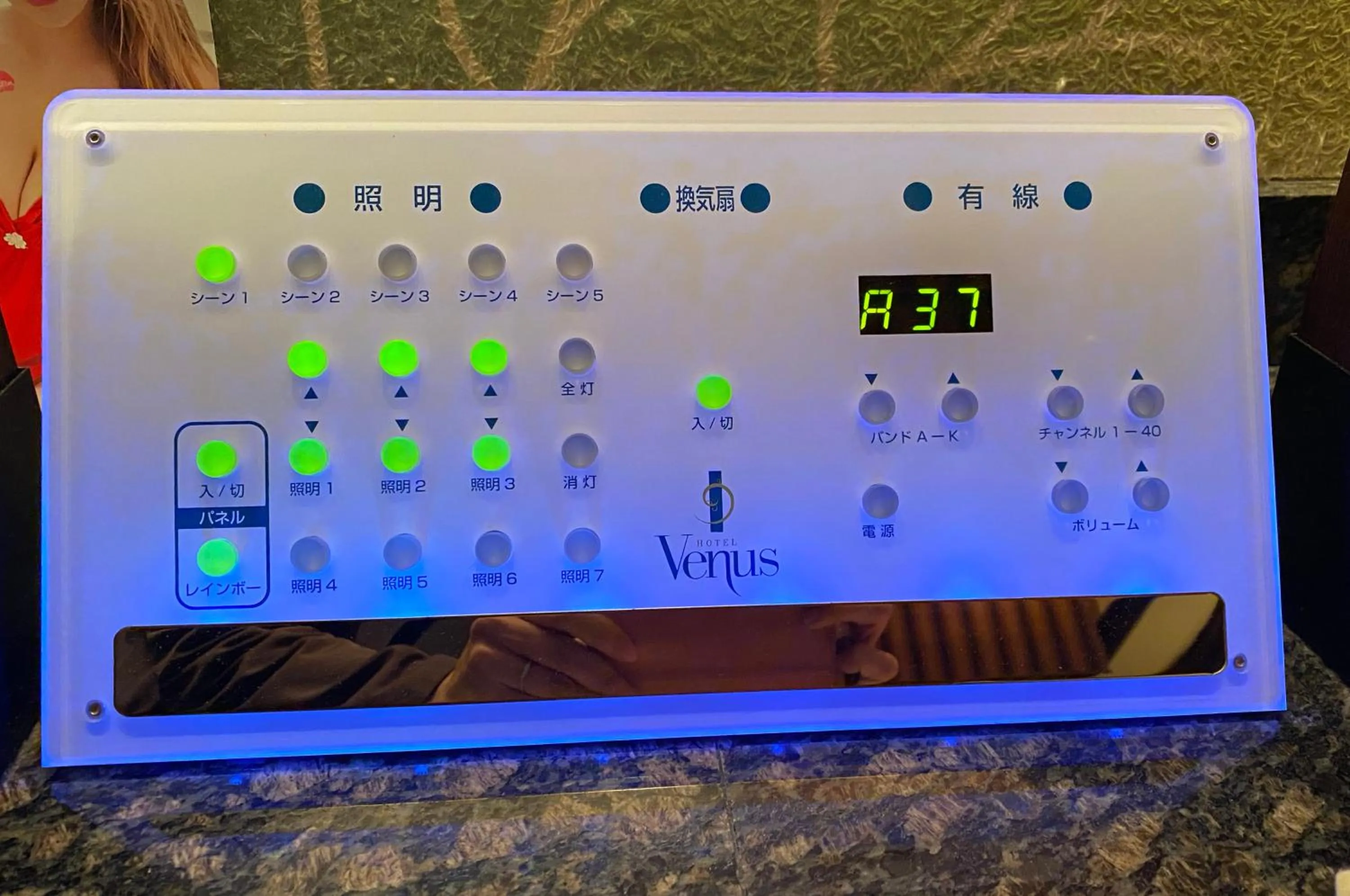 Decorative detail in Hotel Venus Ritz (Adult Only)