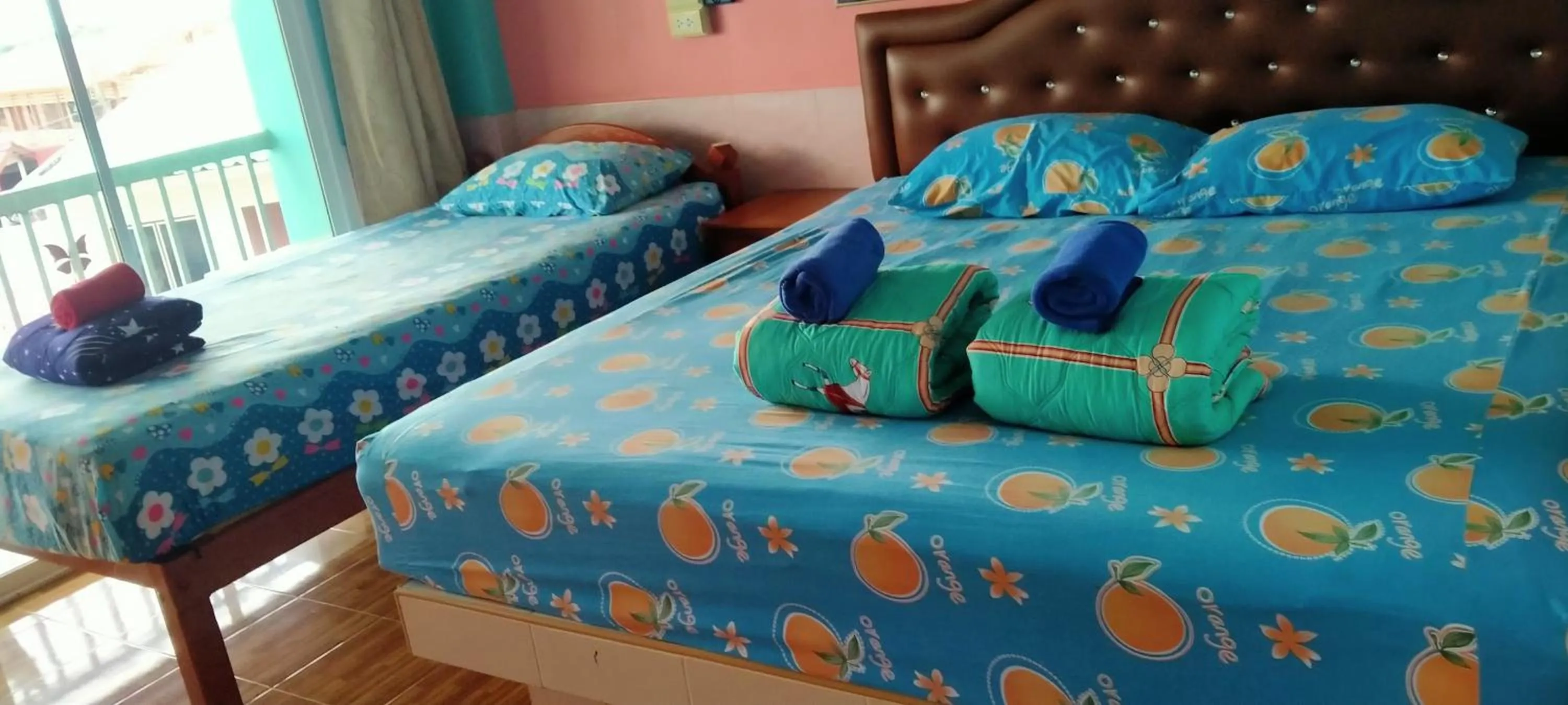 Bed in Rueangsrisiri Guesthouse 2