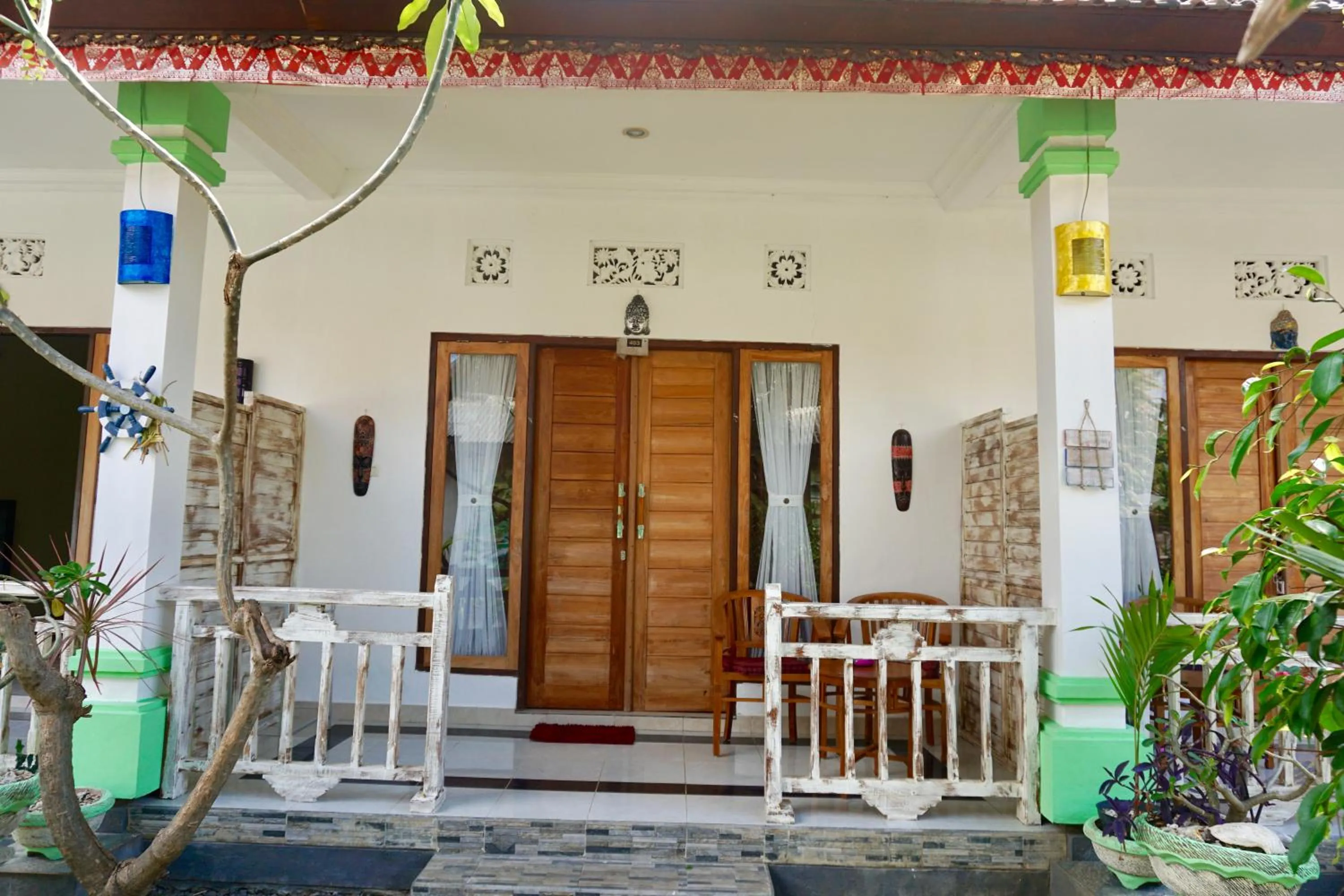 Patio in Pondok Kana And Hostel by Ecommerceloka