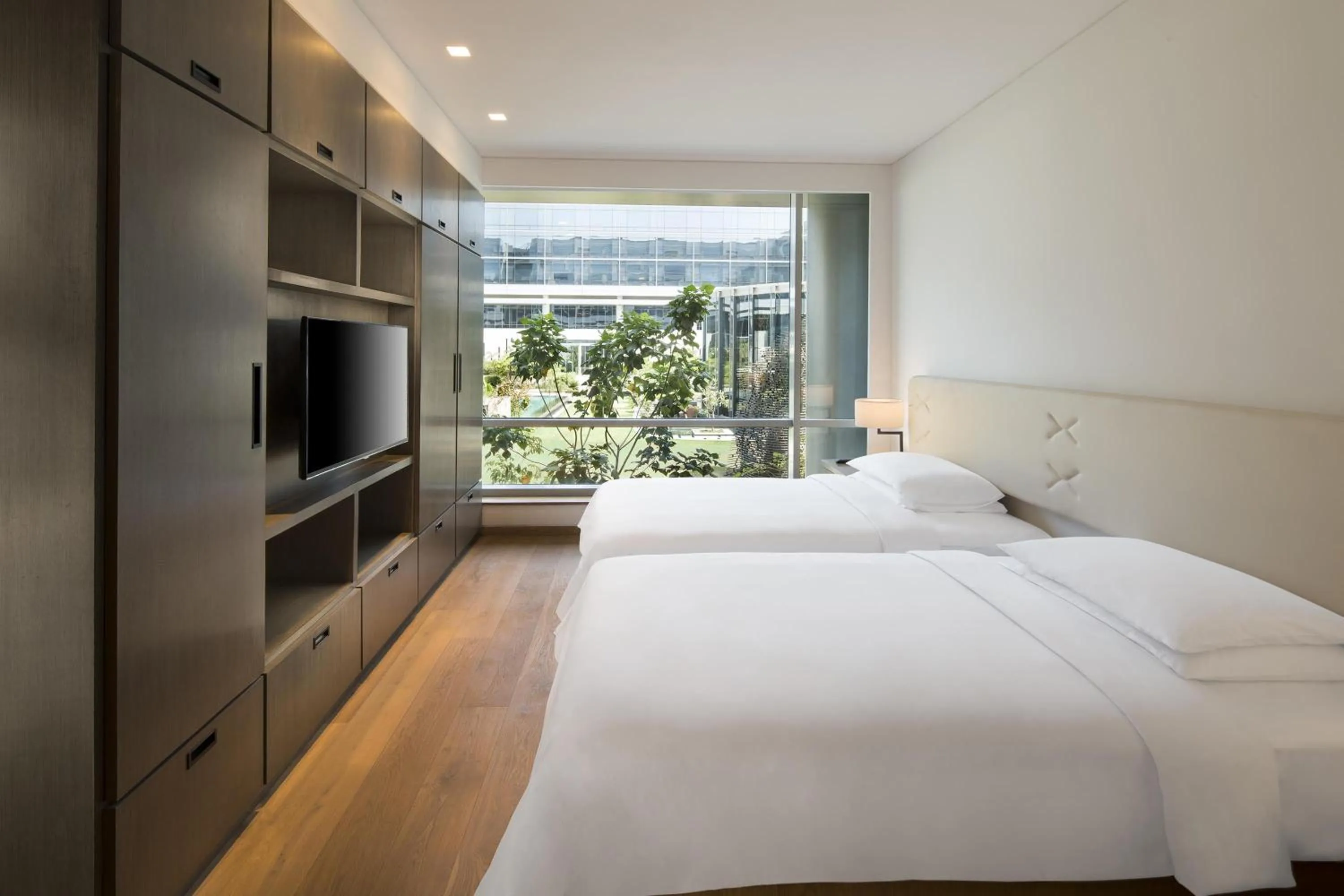 Photo of the whole room, Bed in Andaz Delhi, by Hyatt