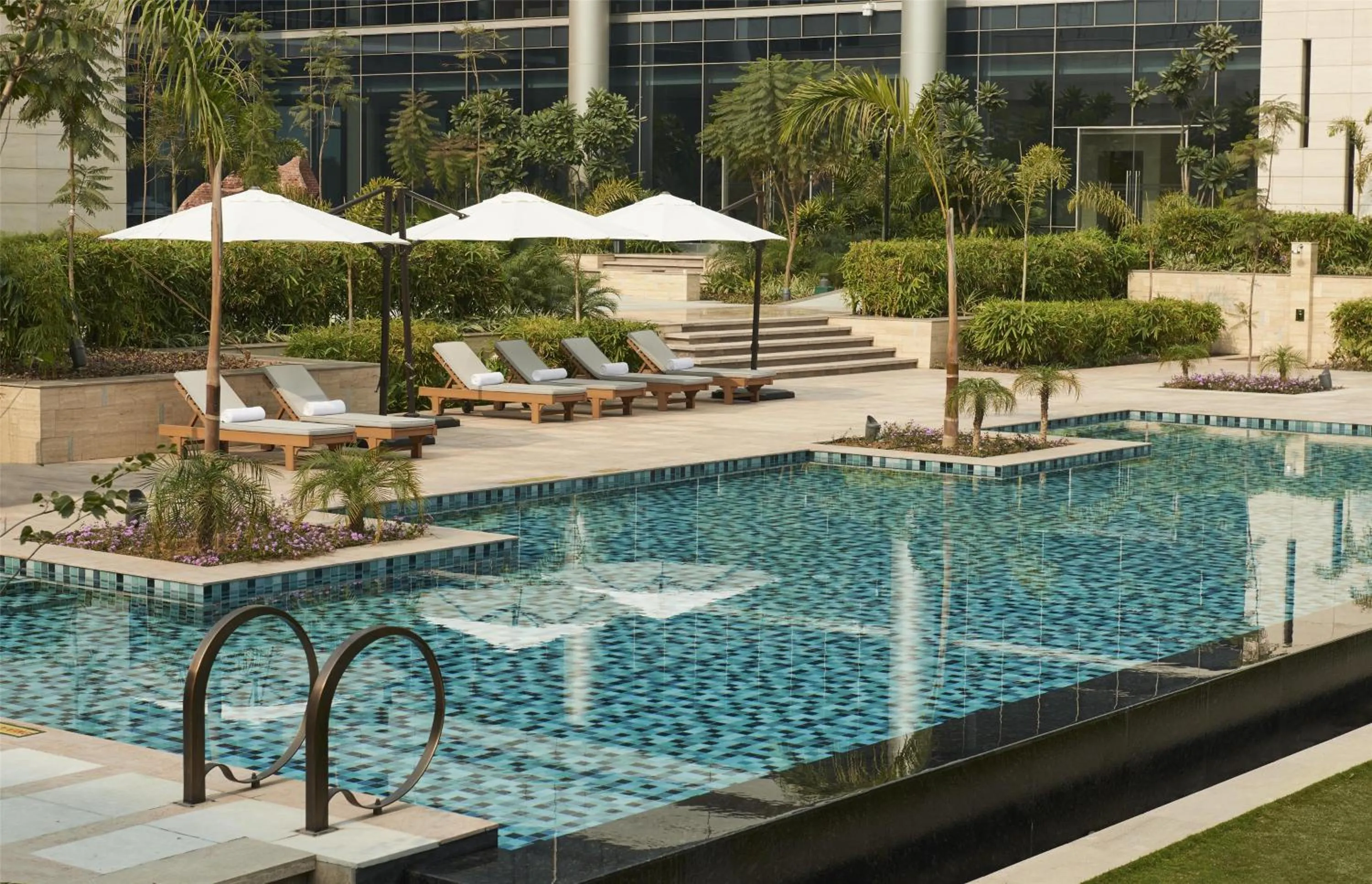 Swimming pool in Andaz Delhi, by Hyatt