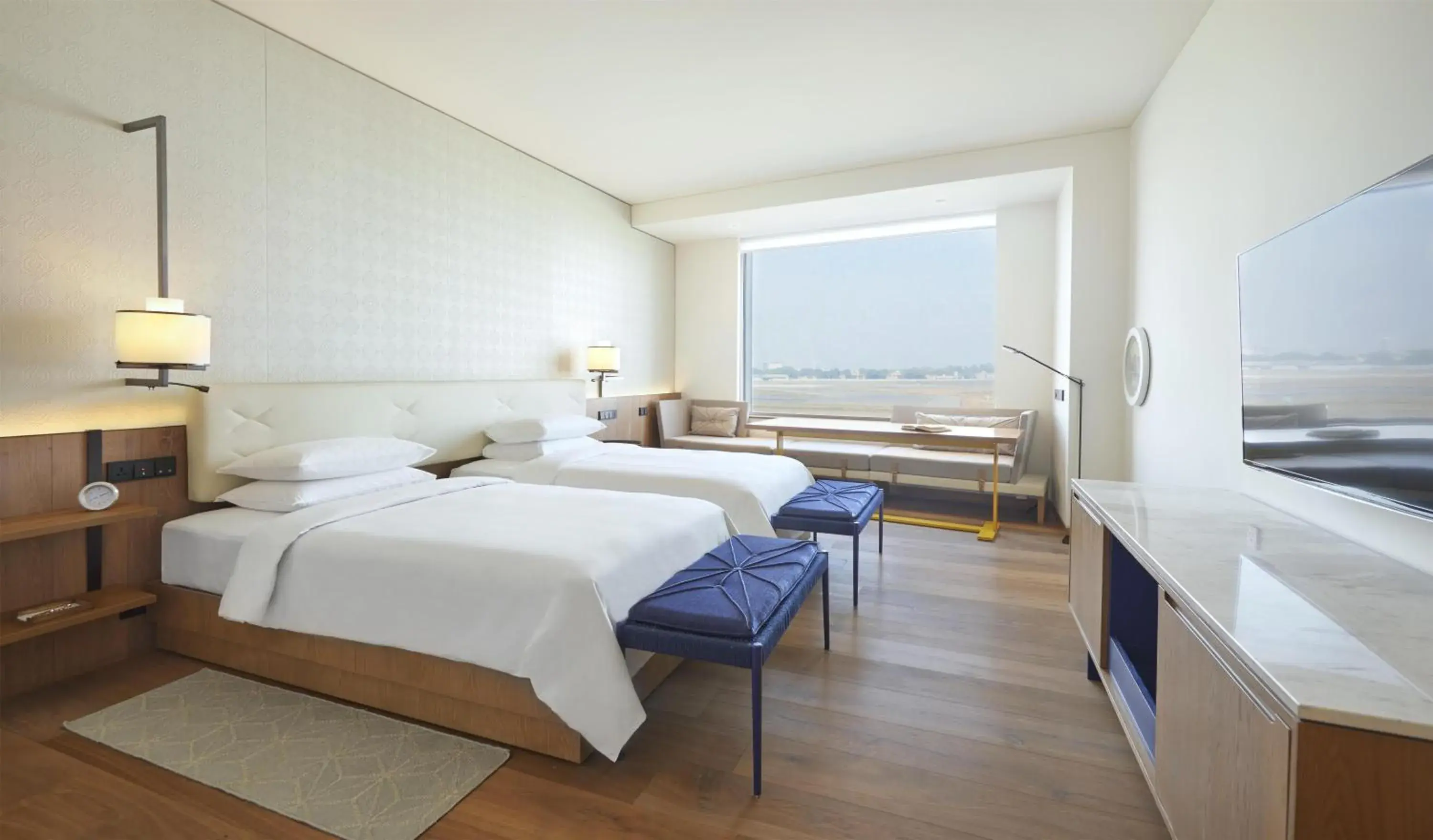 Bedroom, Bed in Andaz Delhi, by Hyatt Bedroom, Bed in Andaz Delhi, by Hyatt